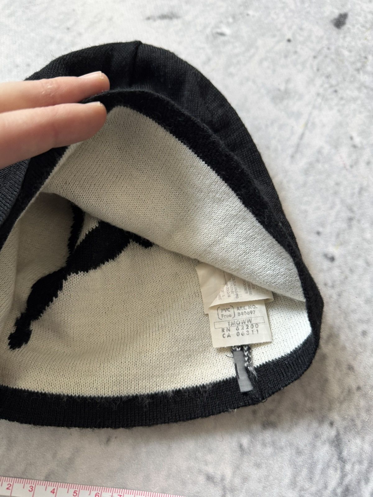 Puma Puma BIG LOGO hat black beanie Size ONE SIZE - 6 Thumbnail