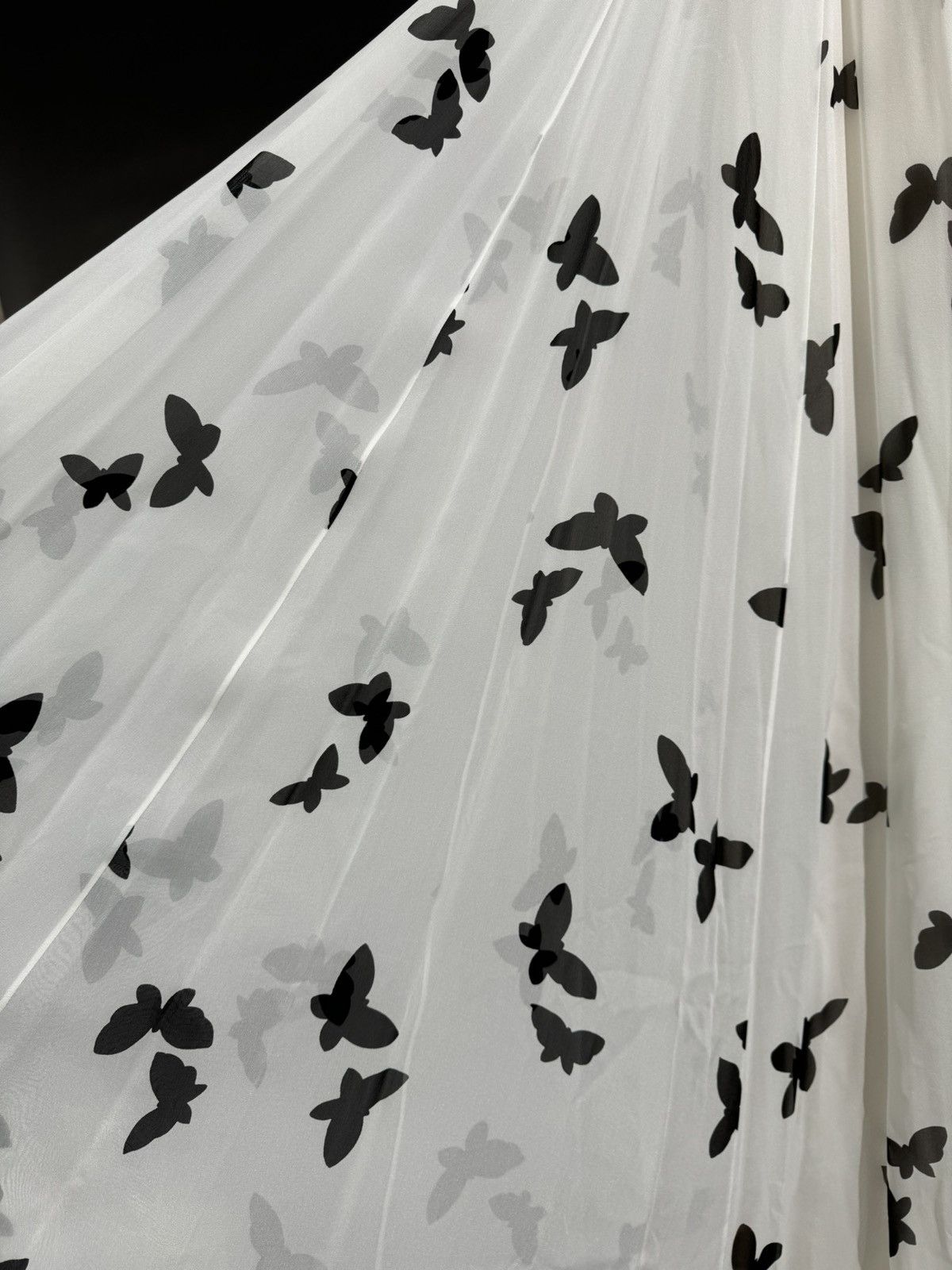 Other Brand New US 4 ANDREW GN Butterfly Print Chiffon Gown Size S / US 4 / IT 40 - 4 Thumbnail