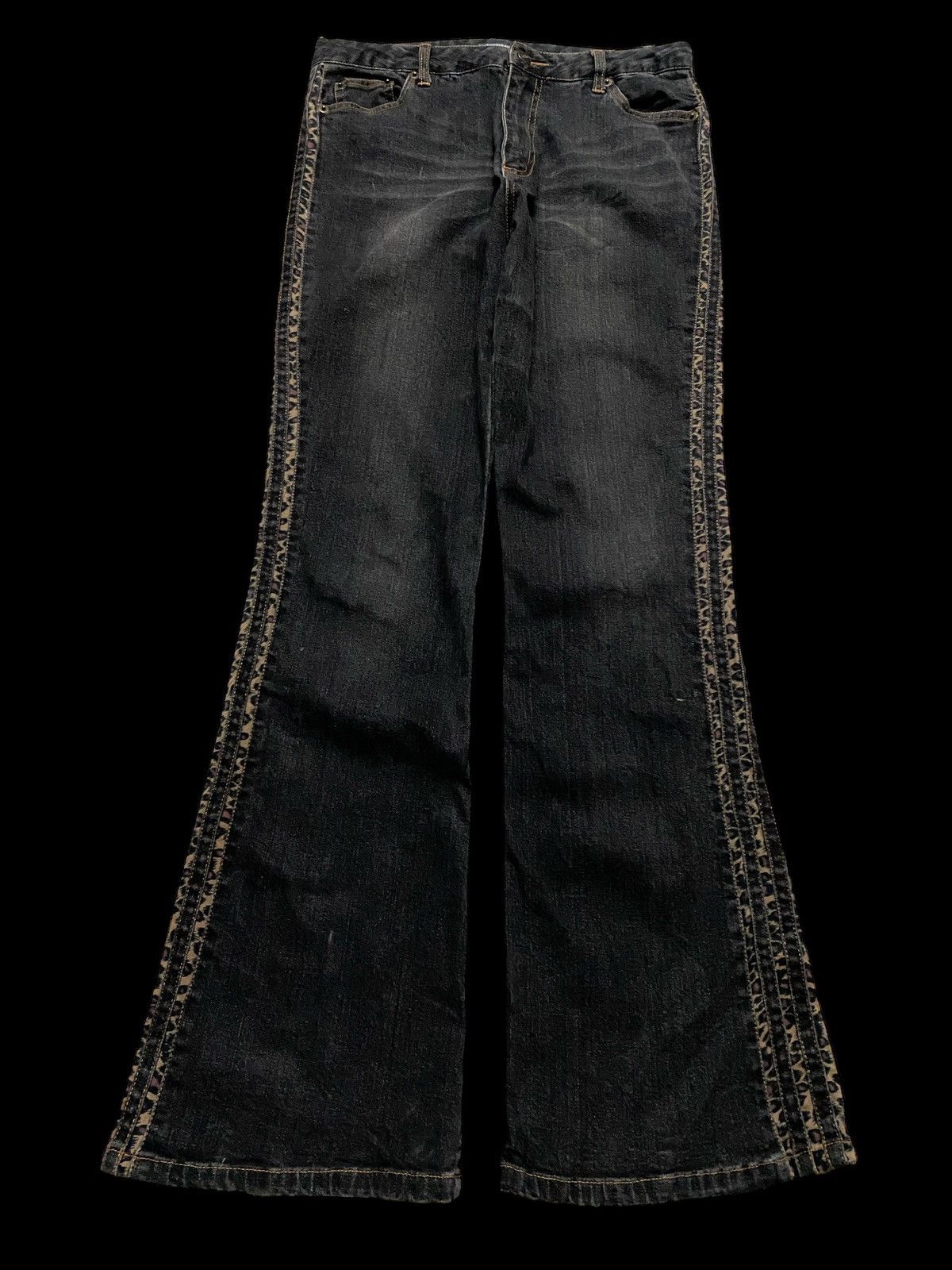 Japanese Brand Vintage 90s Style Browdwin split leopard Mudwash Size US 30 / EU 46 - 1 Thumbnail