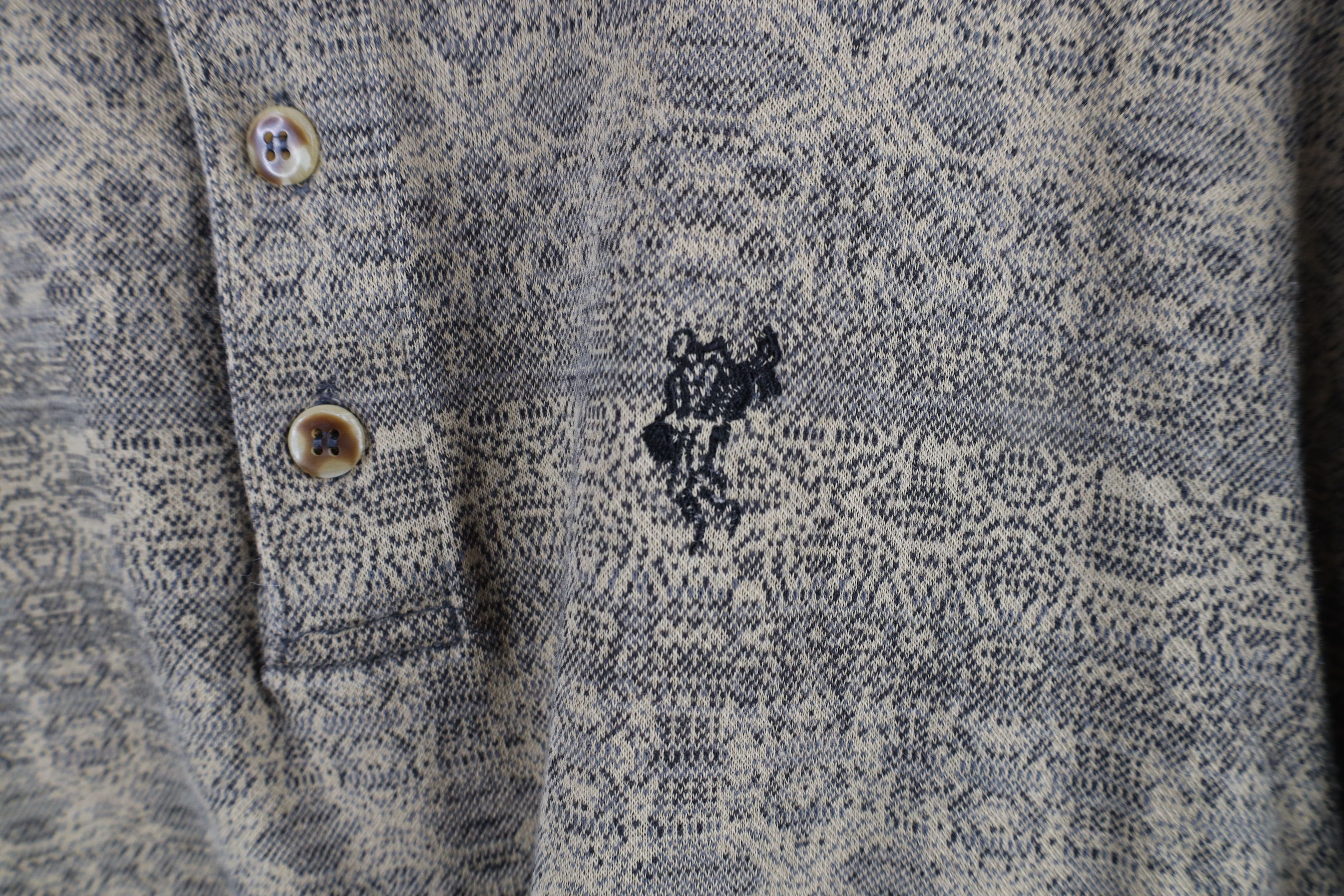Vintage Vintage 90s Streetwear Fair Isle Long Sleeve Golf Polo USA Size US L / EU 52-54 / 3 - 4 Thumbnail