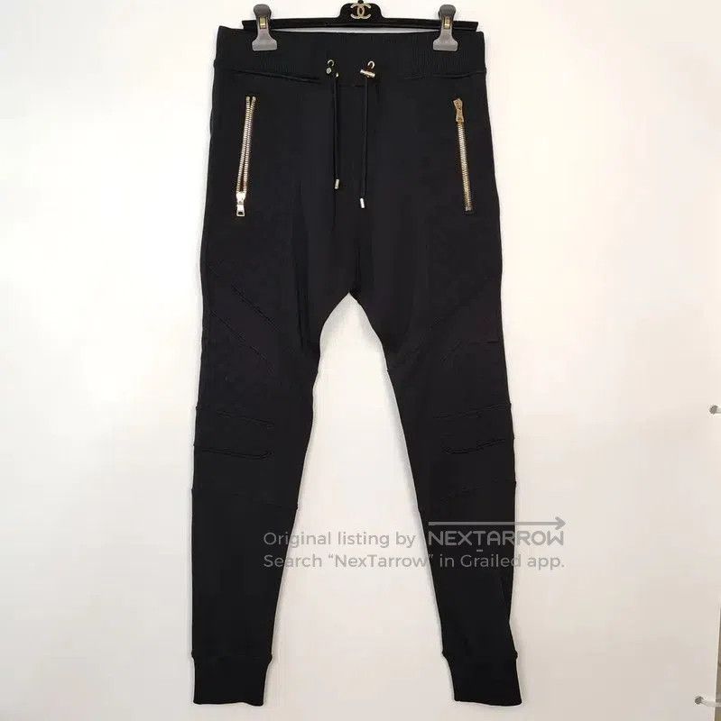 Balmain Balmain Black Cotton Casual Pants for Men . Size US 34 / EU 50 - 1 Thumbnail