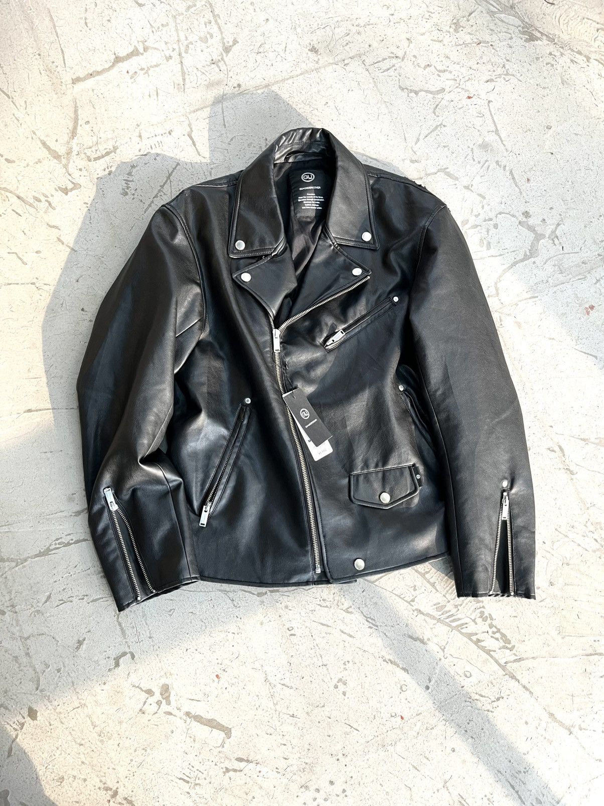 GU × Undercover RARE‼️GU X Undercover “Eliminate The Noise” Leather Jackets Size US M / EU 48-50 / 2 - 14 Thumbnail