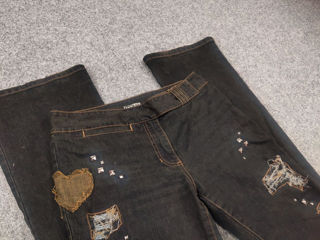 If Six Was Nine Vintage LGB Y2K Flared Low Rise Denim Jeans if six was nine Size 30" / US 8 / IT 44 - 12 Thumbnail