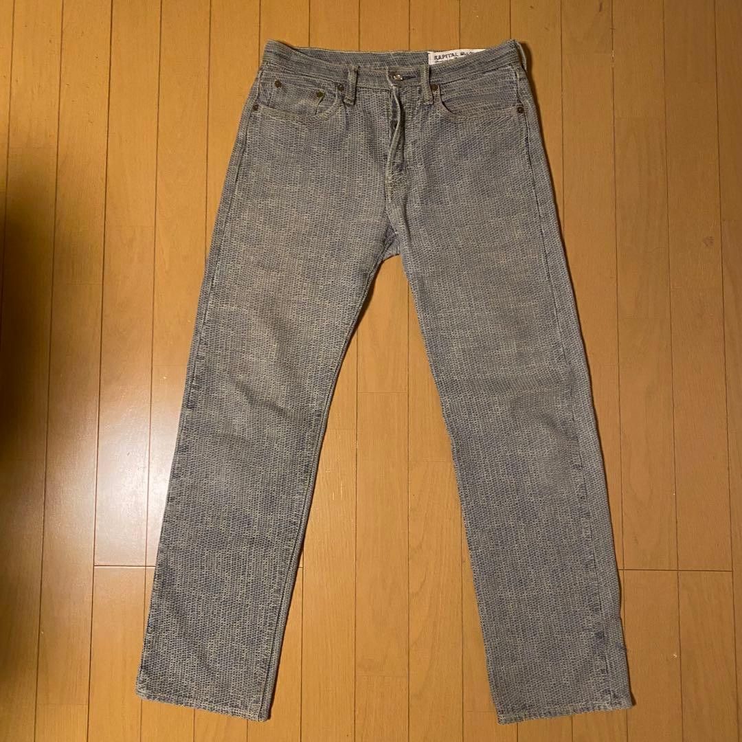 KAPITAL Century Denim Sashiko Pants Light Blue 32
