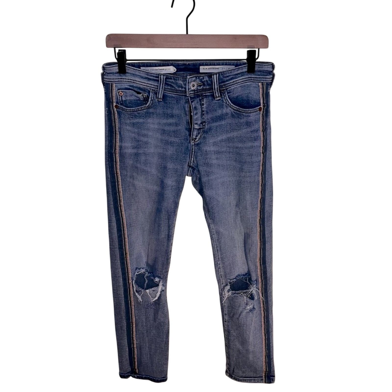 PILCRO AND THE LETTERPRESS ANTHRO boyfriend distressed jean