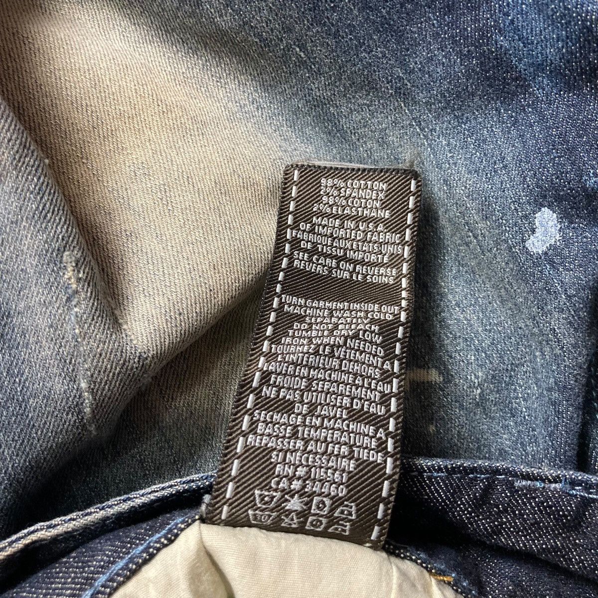 Designer × Hysteric Glamour × Japanese Brand NO FIRE SEVEN Abstrack Washed Unique Jeans Made In USA Size US 32 / EU 48 - 9 Thumbnail
