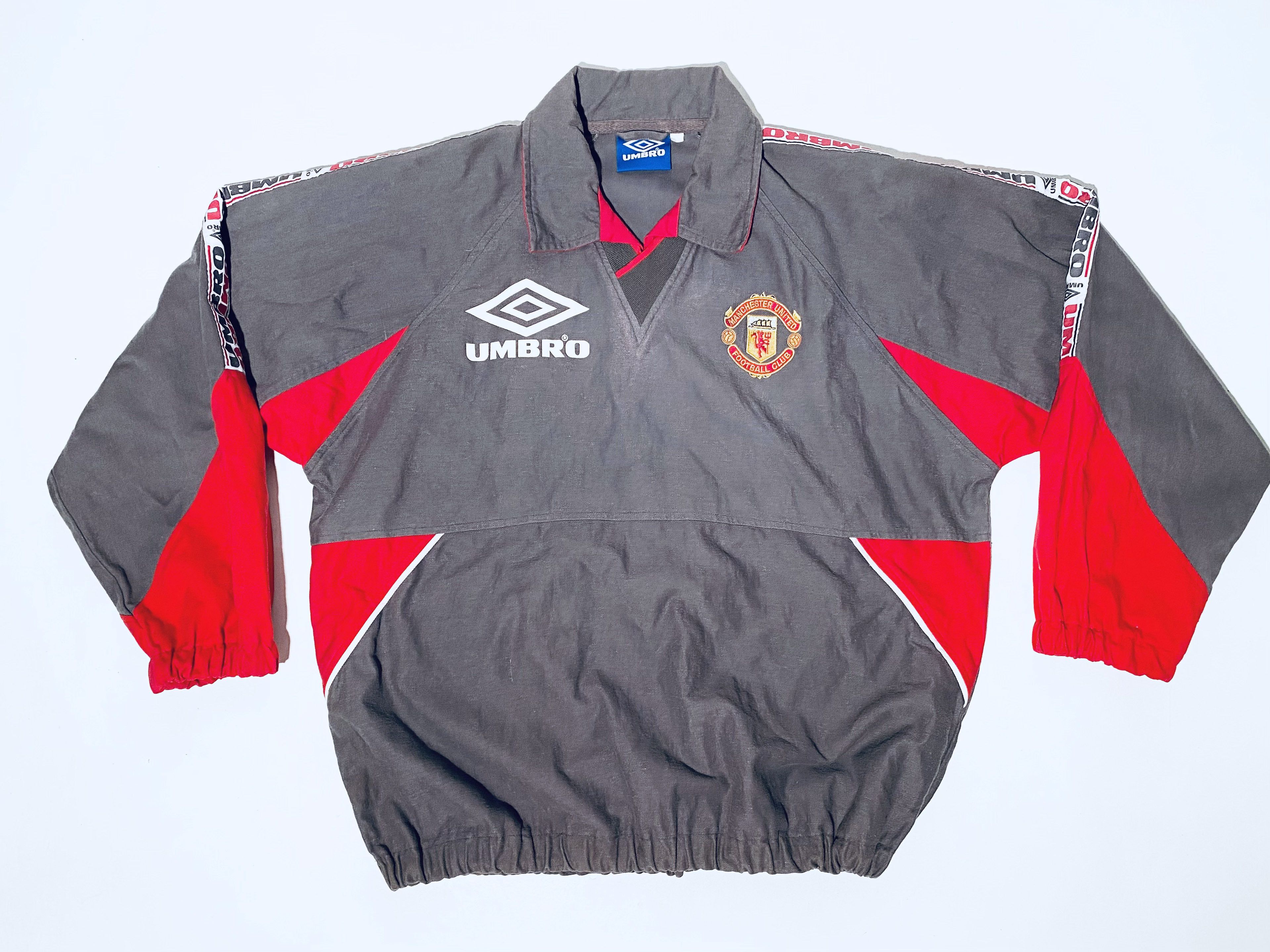 Umbro Manchester United Training Drill Top 1994 - 1995 Size US XL / EU 56 / 4 - 4 Thumbnail