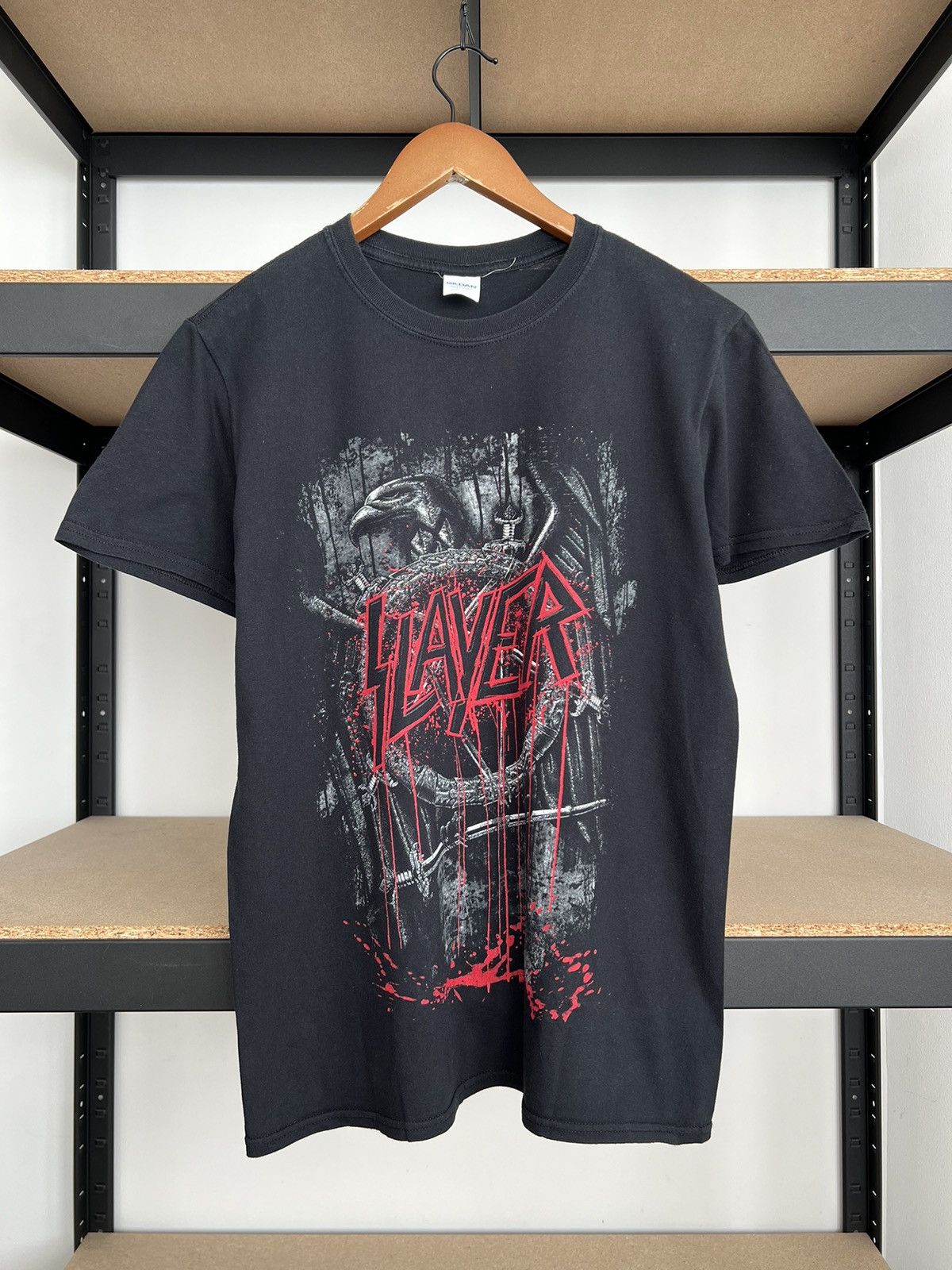 Band Tees Vintage 2017 Slayer Eagle Thrash Metal Band T-shirt Size US S / EU 44-46 / 1 - 1 Thumbnail