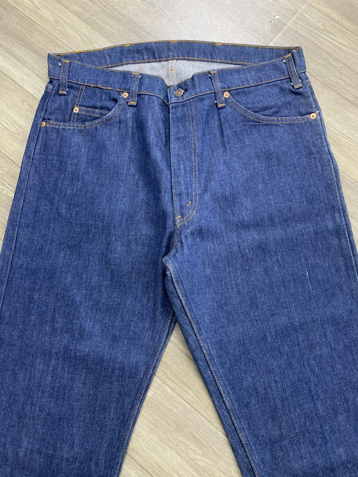 Levi's Vintage Clothing 🇺🇸1970s Vintage Levis 505-0917 Orange Tab Indigo Baggy Jeans Size US 38 / EU 54 - 2 Thumbnail