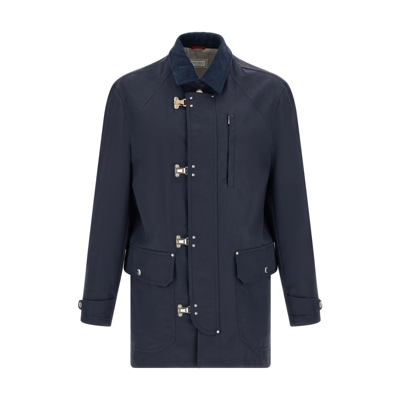 Brunello Cucinelli BRUNELLO CUCINELLI $4800 Blue Gabardine Jacket New & Authent Size US XL / EU 56 / 4 - 1 Thumbnail