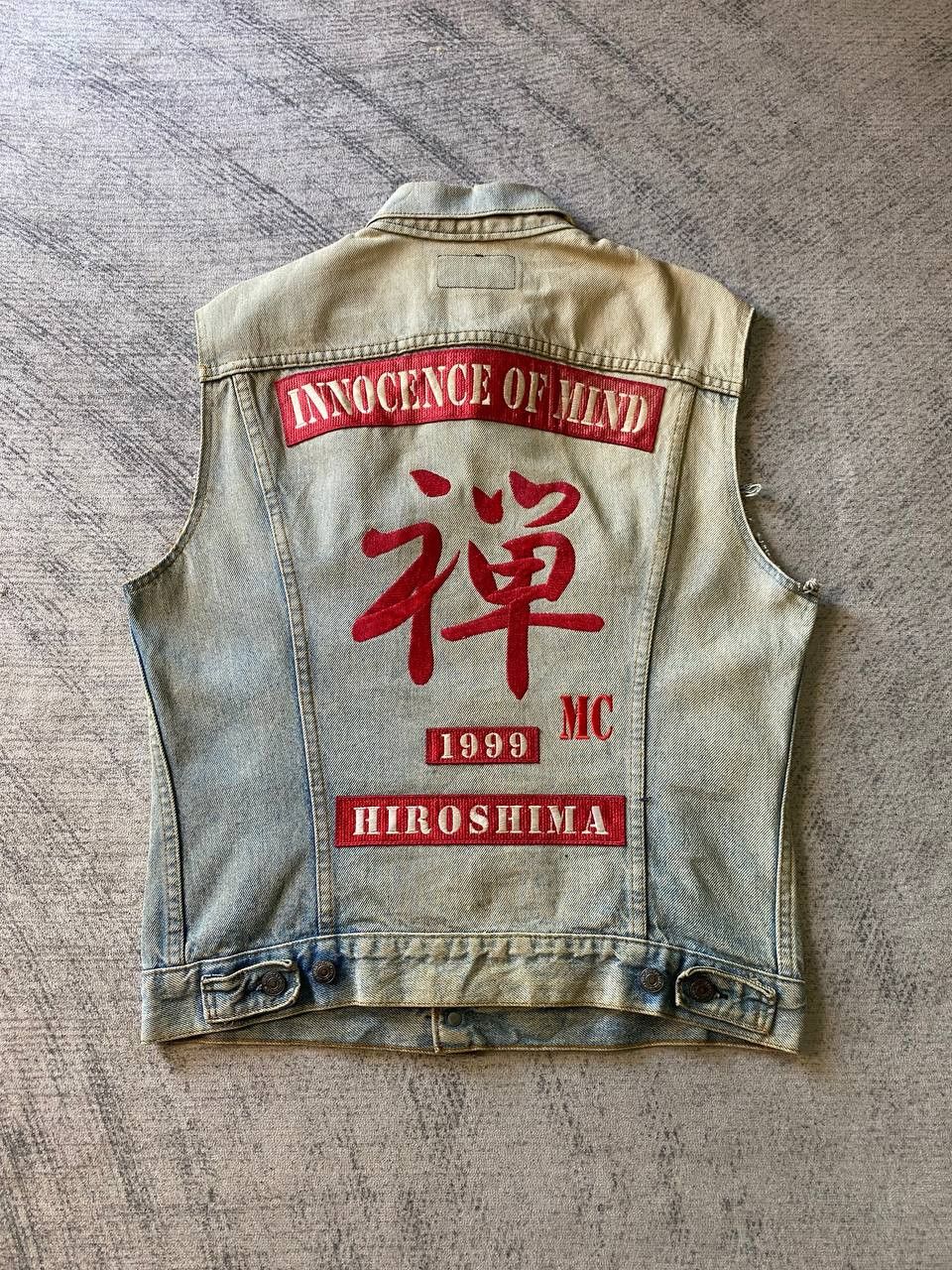 Levi's VTG 80s/90s Levi’s USA Denim Cut-Off Trucker Vest Distressed Size US M / EU 48-50 / 2 - 1 Thumbnail