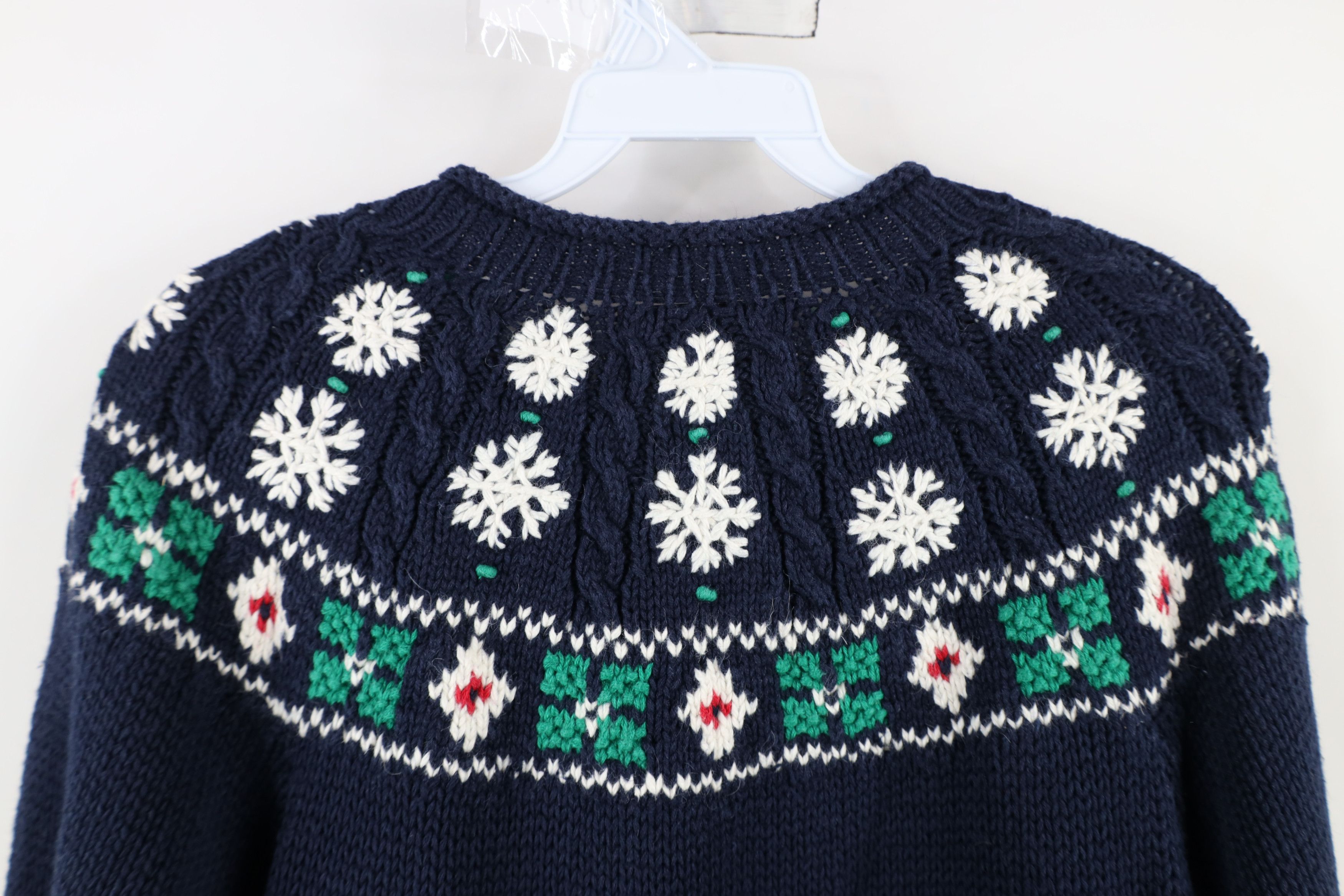 Vintage Vintage 90s Streetwear Snowflake Skiing Marled Sweater Size S / US 4 / IT 40 - 7 Thumbnail