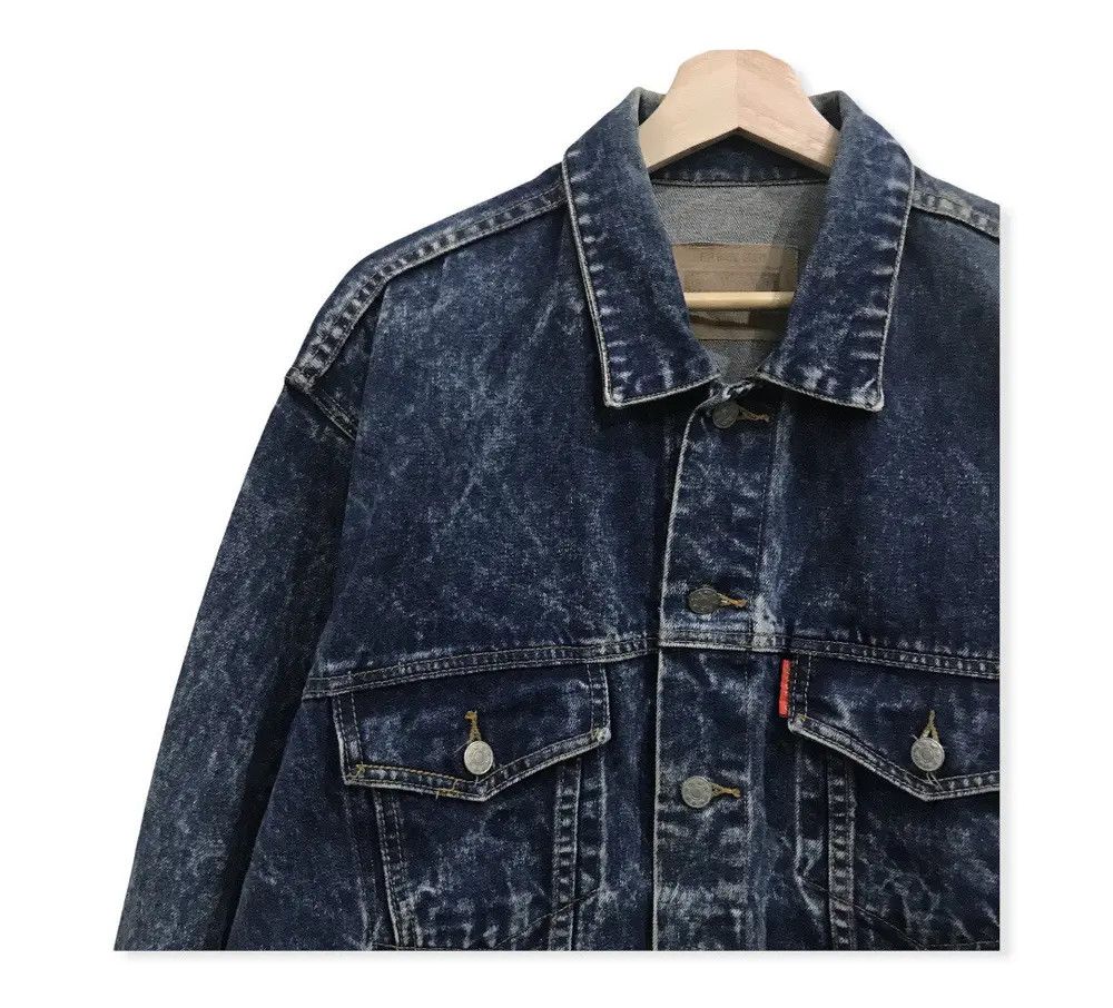 Japanese Brand Japanese Brand Classic Big Lizard Acid Wash Trucker Jacket Size US XL / EU 56 / 4 - 3 Thumbnail