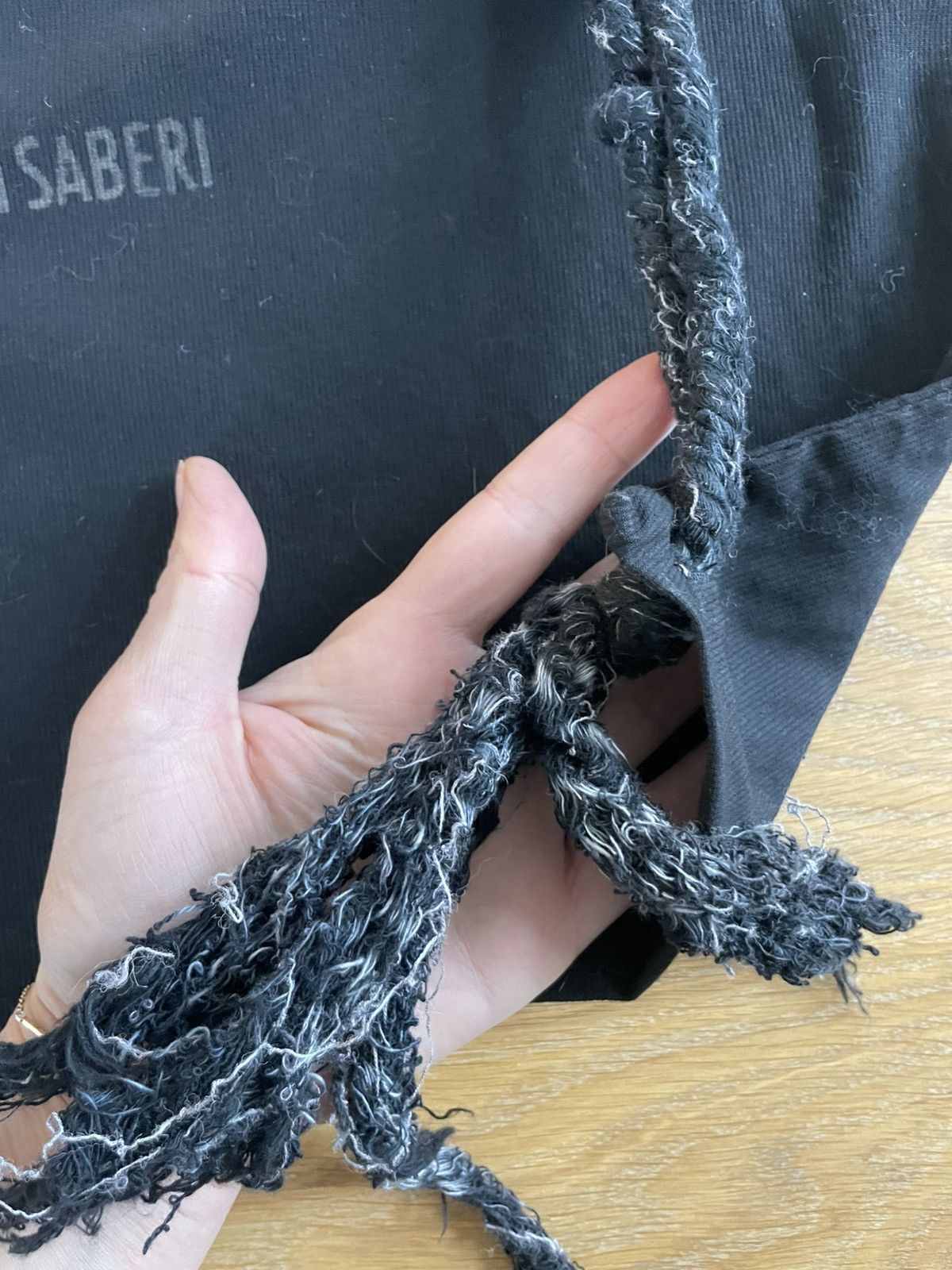 Boris Bidjan Saberi Boris Bidjan Saberi Dust Bag / Garment Bag – Black Size ONE SIZE - 2 Thumbnail