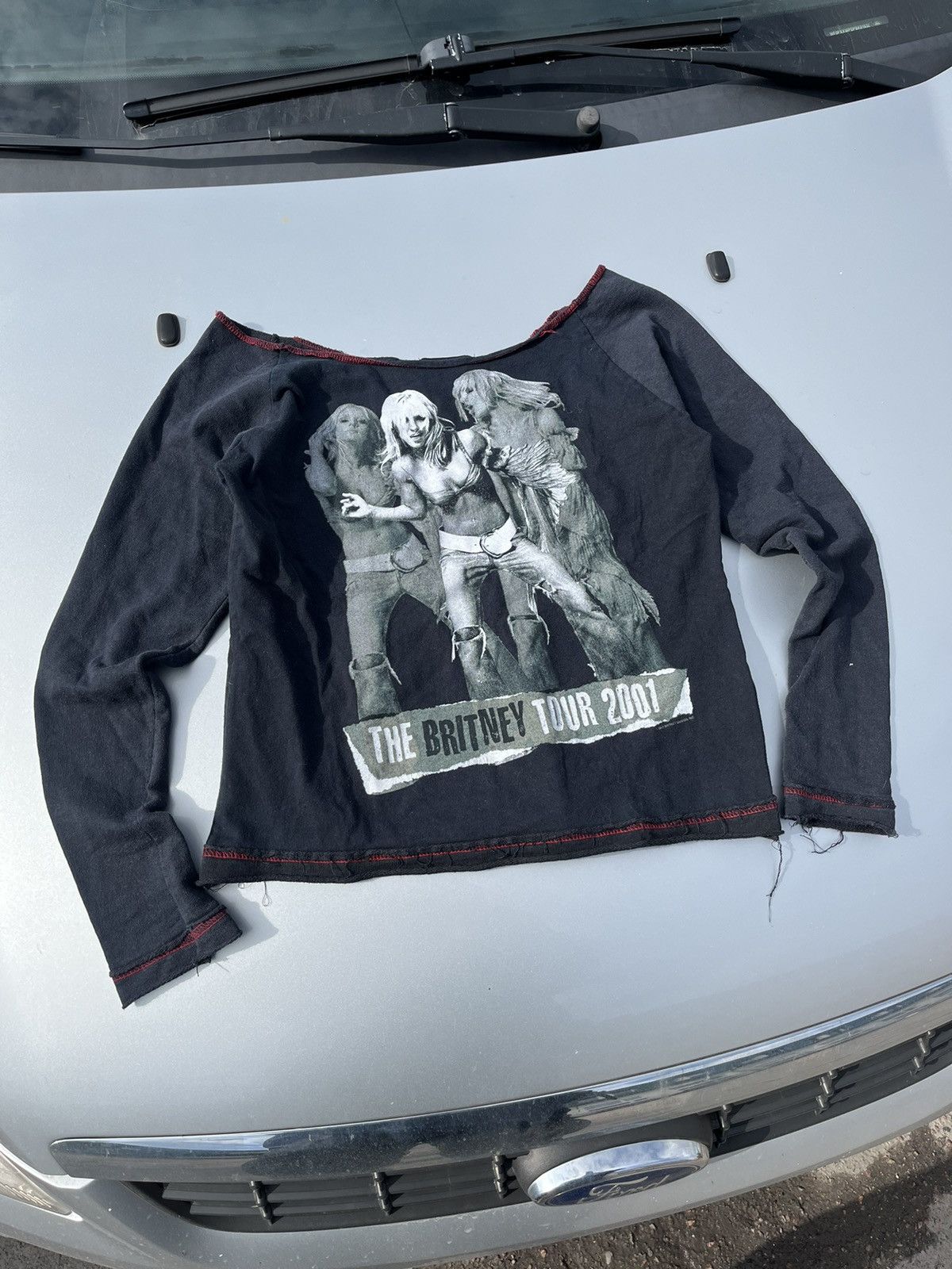 image of Rock Band x Vintage Y2K Britney Spears Jonny Rock 2001 Tour One Size Promo in Grey, Women's