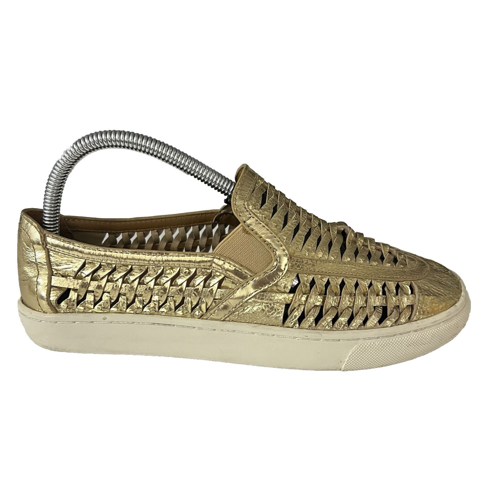Tory Burch Tory Burch Huarache 2 Metallic Gold SlipOn Sneaker Womens 8M Size US 8 / IT 38 - 3 Thumbnail