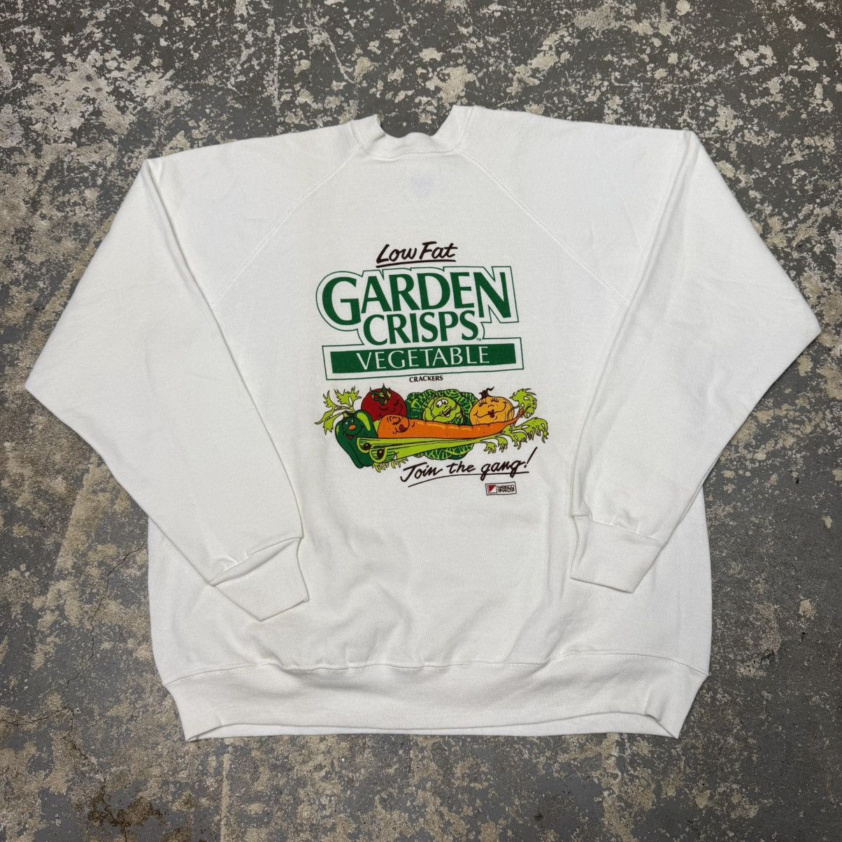 Other Vintage Low Fat Garden Crisps Vegetable Crewneck Hoodie Size US XL / EU 56 / 4 - 1 Thumbnail