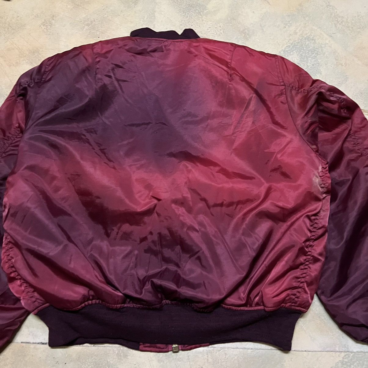 Japanese Brand Vintage Bomber Jacket Flight Jacket Sun Faded Distressed Size US XL / EU 56 / 4 - 12 Thumbnail