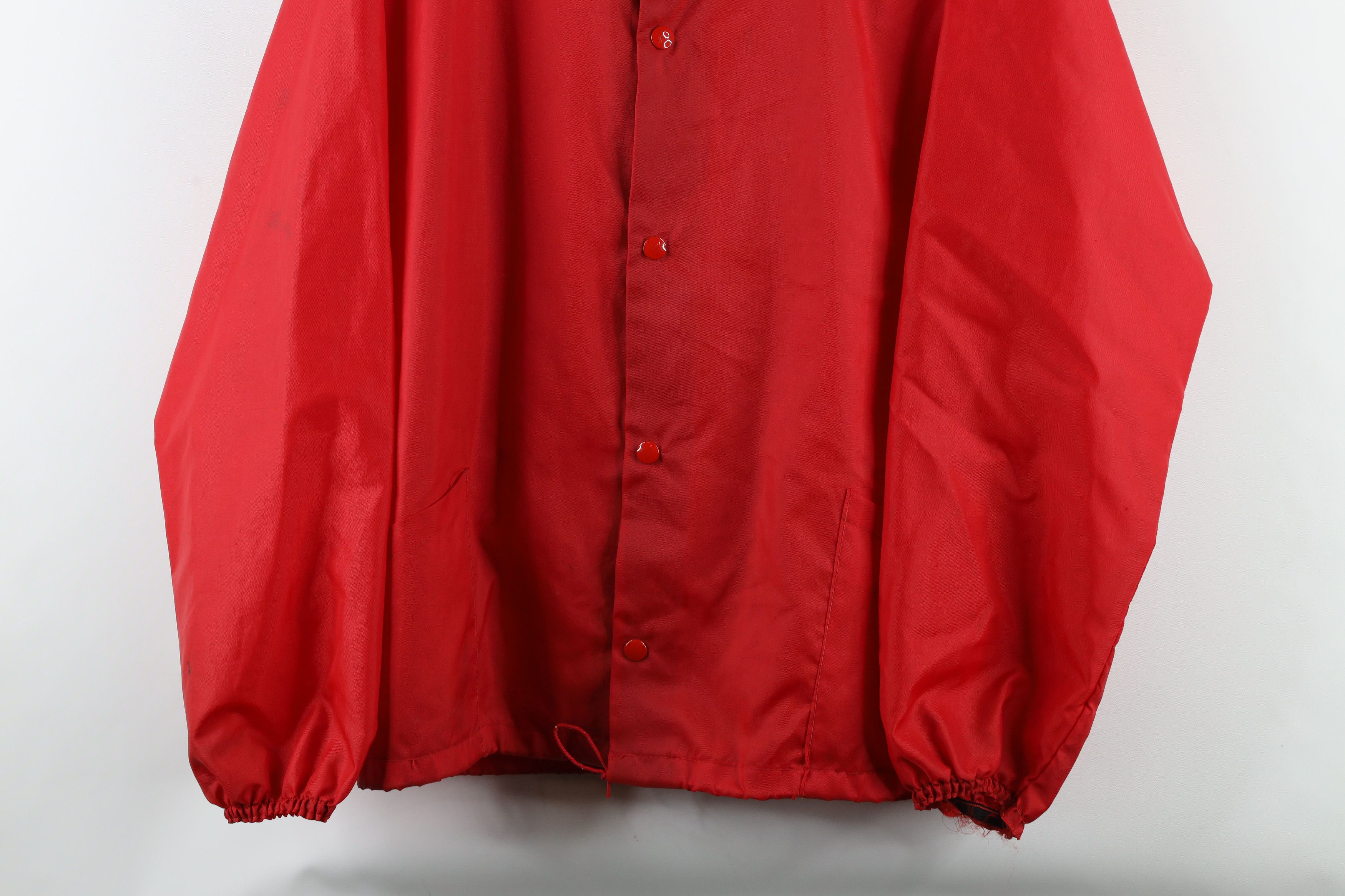 Vintage Vintage 70s Streetwear Coaches Windbreaker Jacket Red Size US XL / EU 56 / 4 - 3 Thumbnail