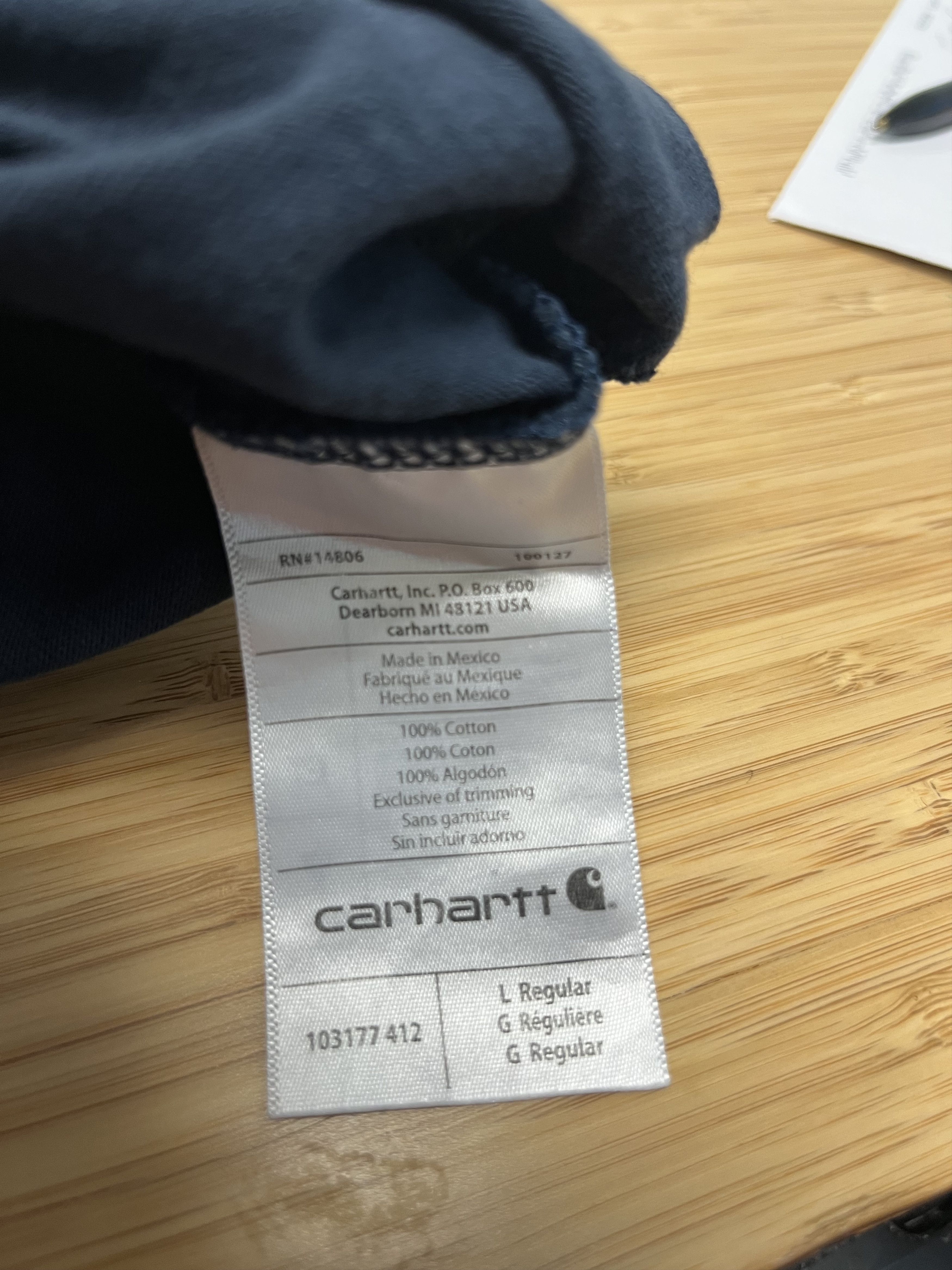 Carhartt Carhartt Blue Graphic Spell Out T-Shirt, Large, Original Fit Size US L / EU 52-54 / 3 - 7 Thumbnail