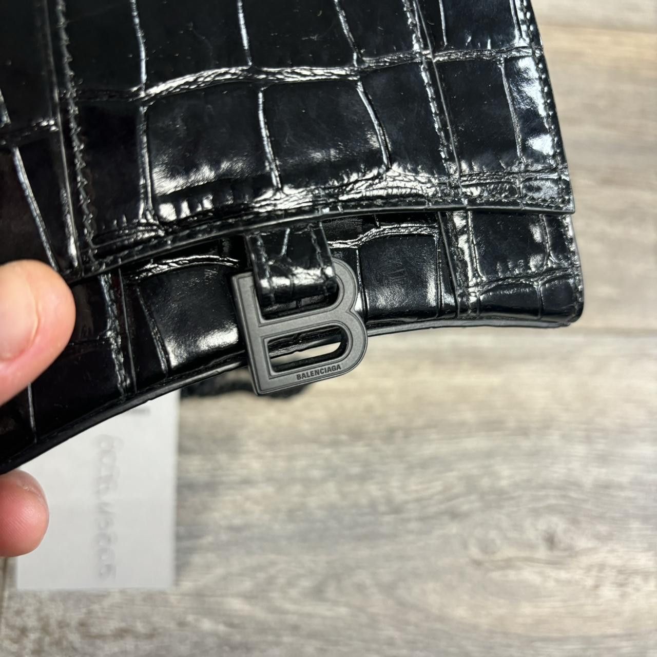 Balenciaga Balenciaga Mini hourglass bag croc Size ONE SIZE - 3 Thumbnail