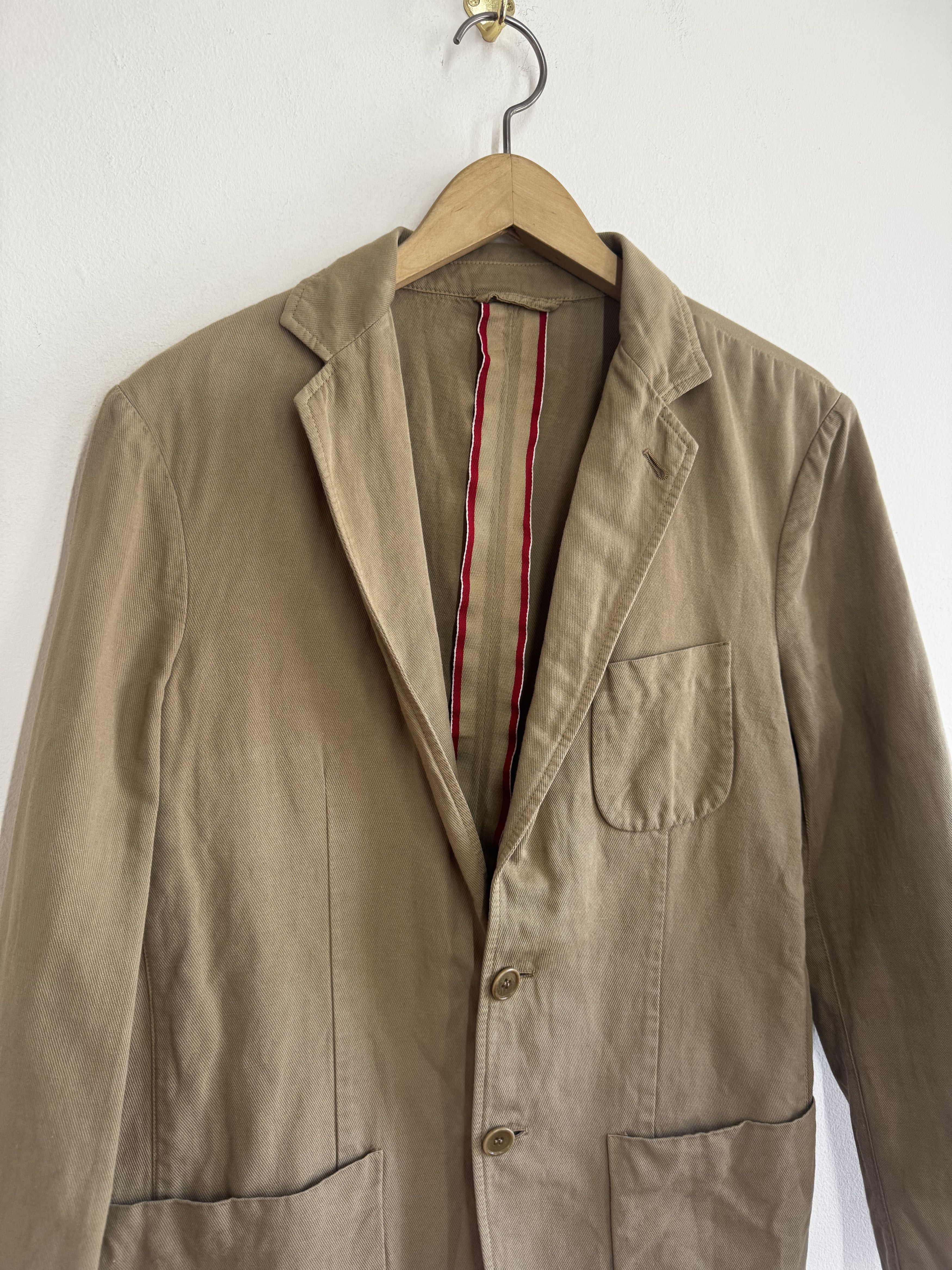 Aspesi Aspesi Cotton Linen Unstructured Blazer Tan S Made in Italy` Size 42R - 2 Thumbnail