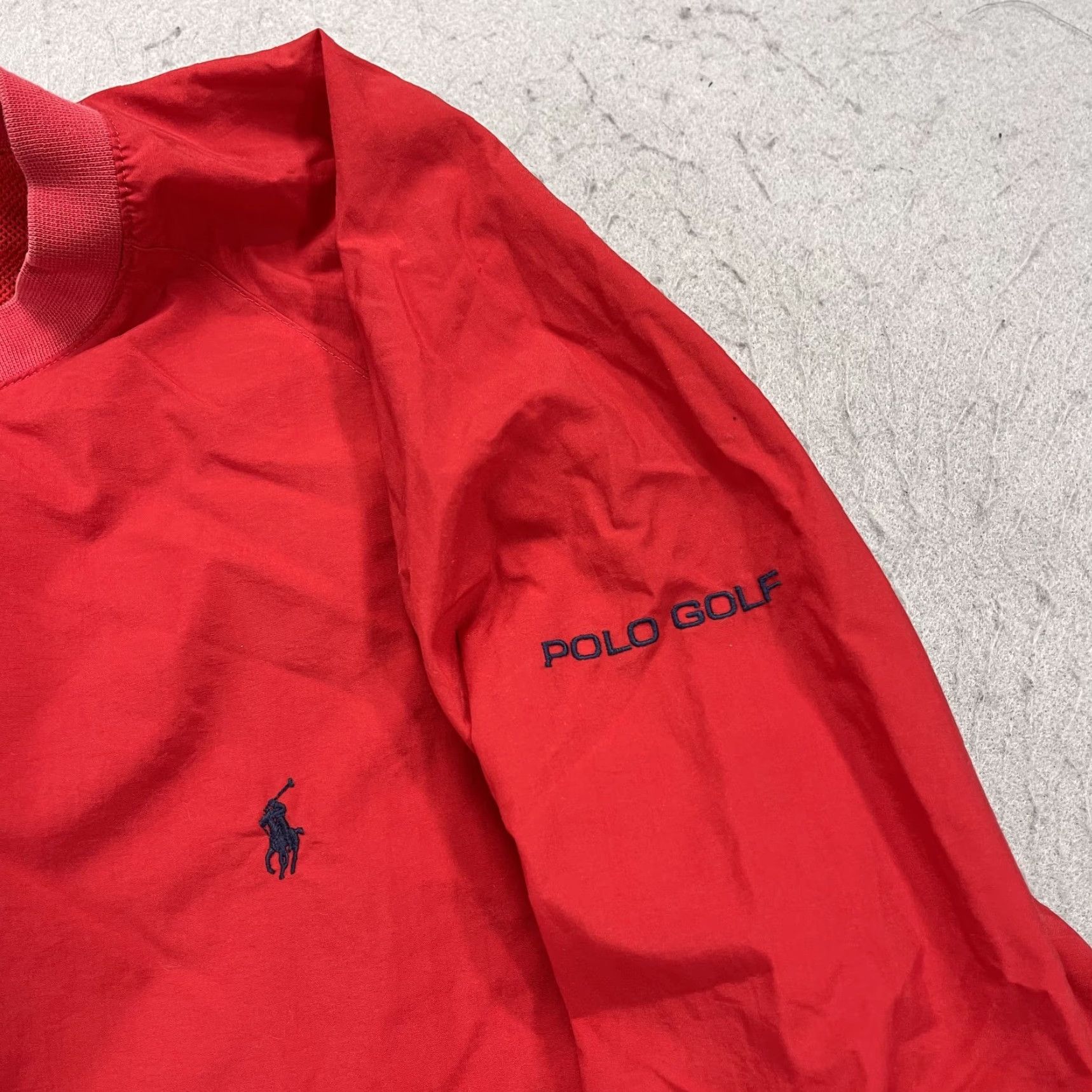 Vintage VINTAGE Polo Golf Ralph Lauren Jacket Mens XL Red Windbreaker 90s Size US XL / EU 56 / 4 - 3 Thumbnail