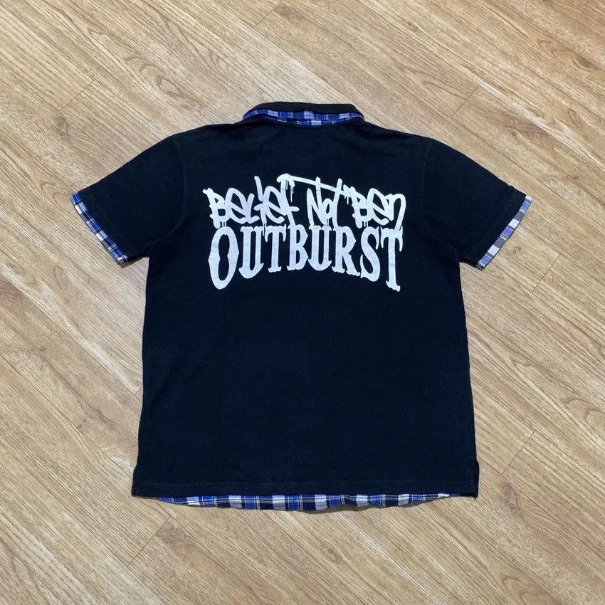 If Six Was Nine × Japanese Brand × Le Grande Bleu (L.G.B.) 2000s Time Step Outbrust Layered Vkei Lgb Gothic Y2K Polo Size US L / EU 52-54 / 3 - 9 Thumbnail