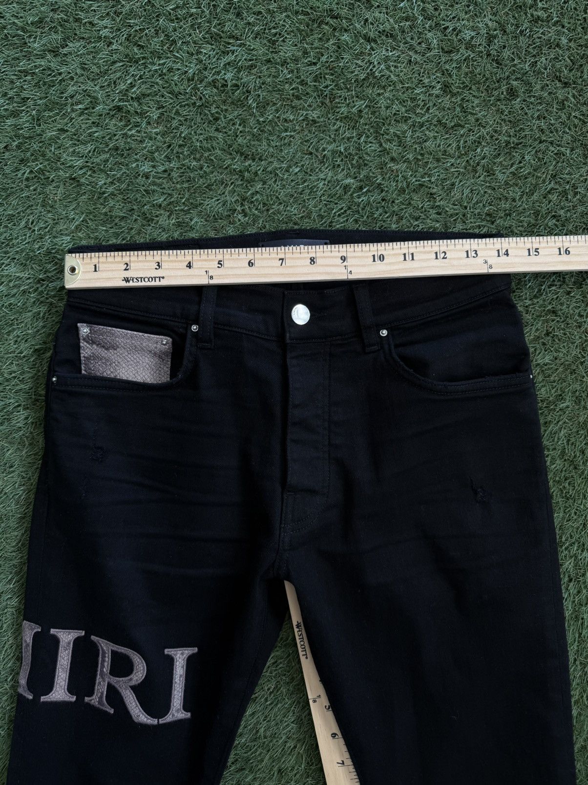 Amiri Amiri Wrap Around SnakeSkin Logo Size 28 🧼 Size US 28 / EU 44 - 25 Thumbnail