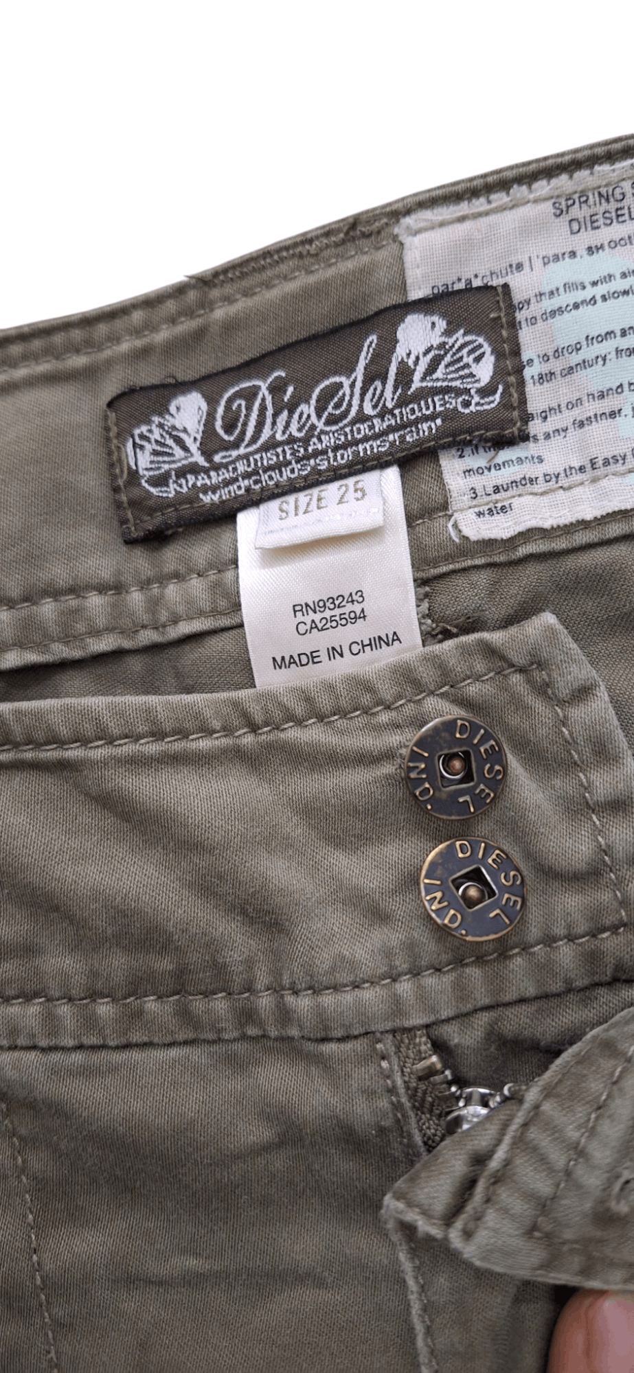 Diesel Vintage Diesel Spring Summer Parachute Trousers Pants Size US 29 - 2 Thumbnail