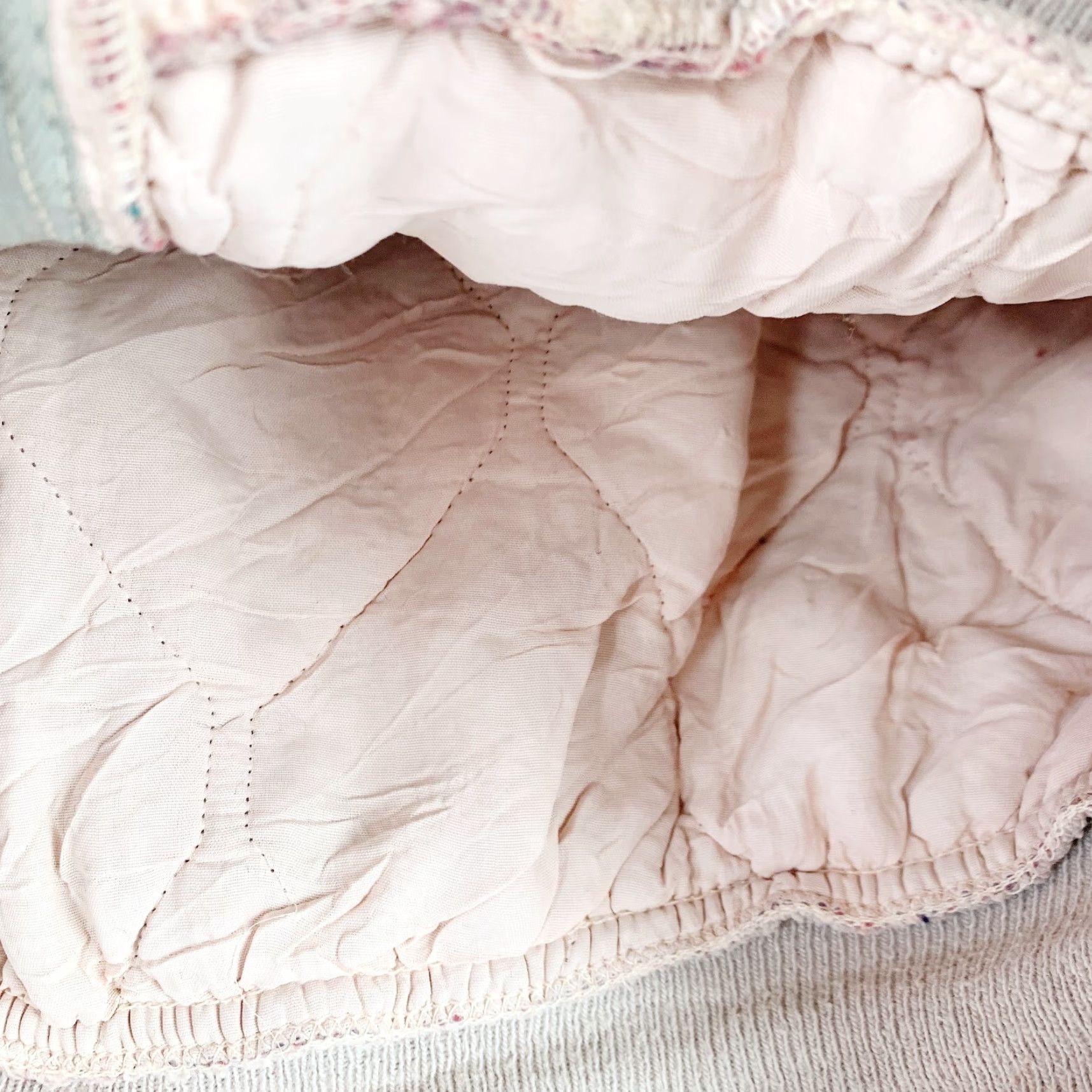 Vintage VINTAGE Lo-Temp Jacket Womens XL Pink Quilted Taffeta Zip Original 1950s Size XL / US 12-14 / IT 48-50 - 2 Thumbnail