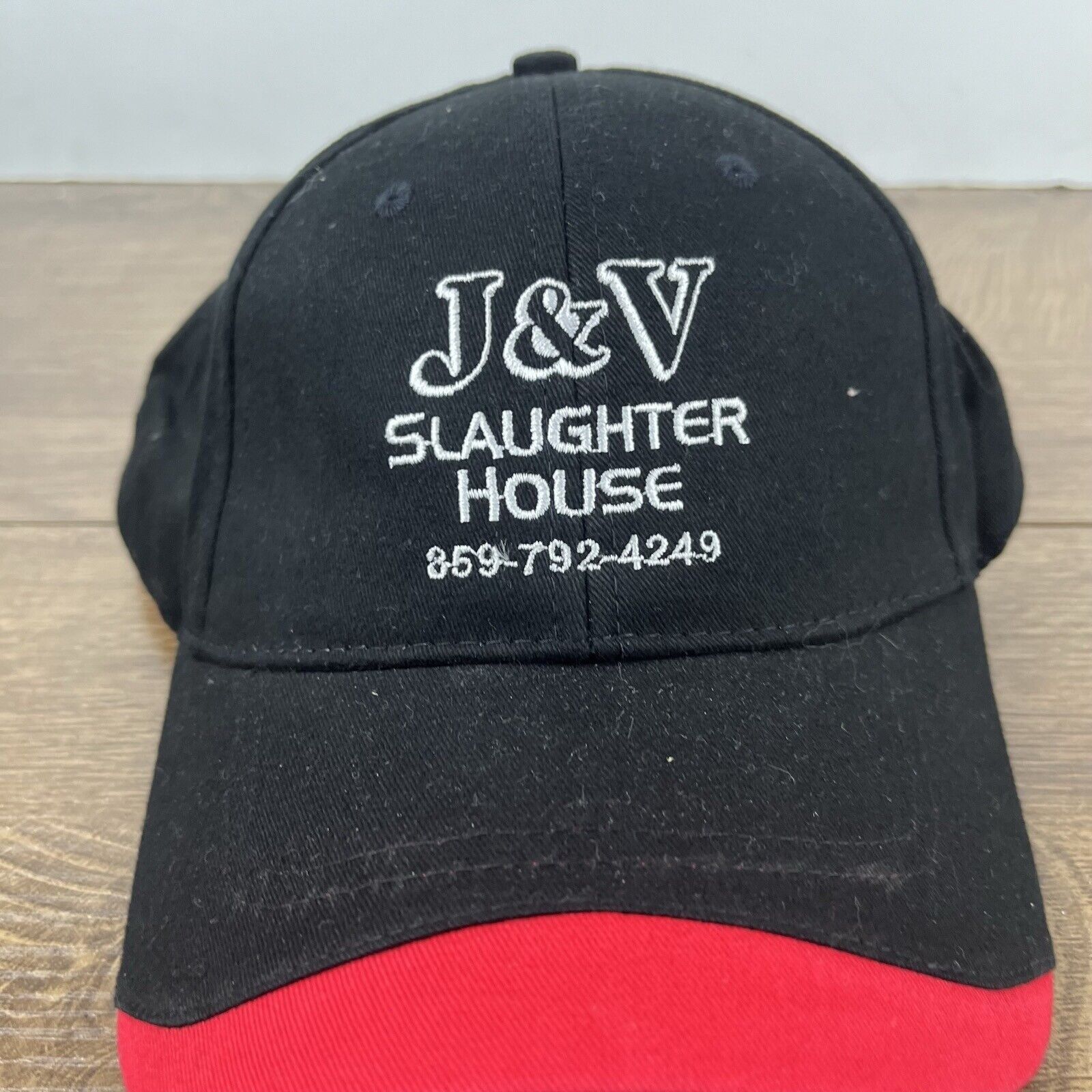 Other JV Slaughter House Hat J&V Black Cap Hat Adjustable Hat Blac Size ONE SIZE - 6 Thumbnail