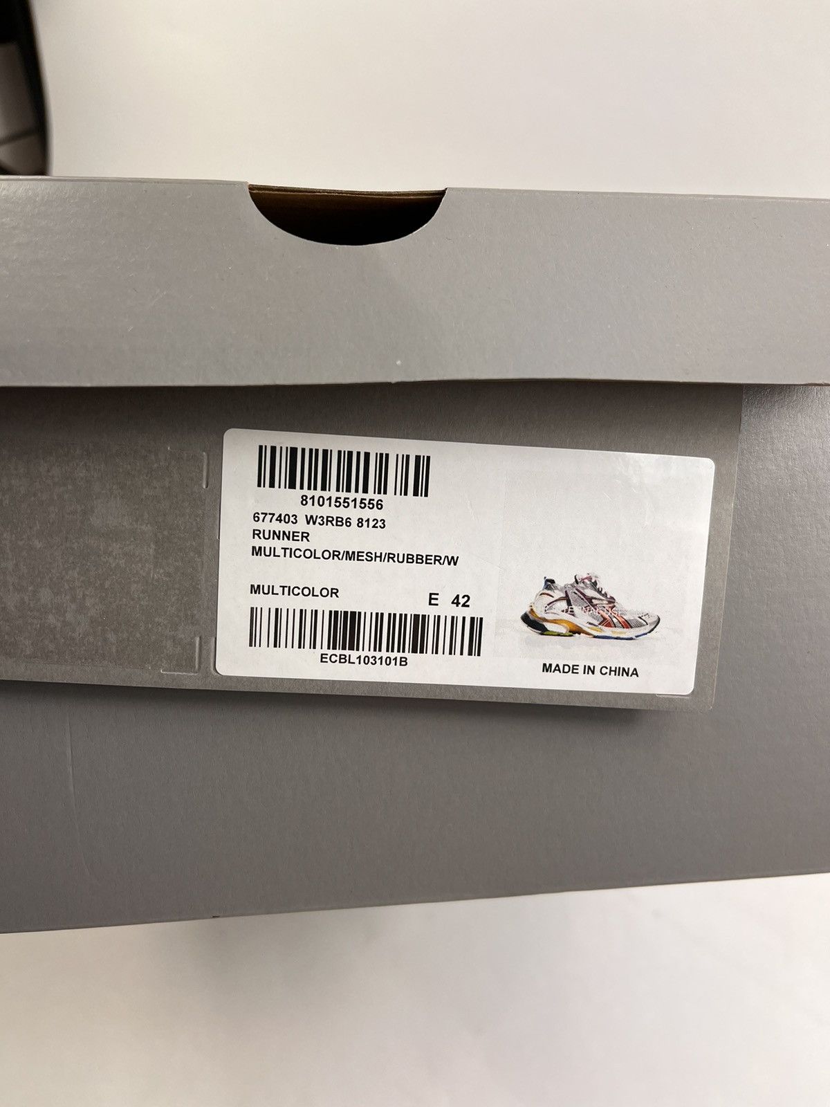Balenciaga RUNNER MESH MULTICOLOUR SNEAKERS Size US 9 / EU 42 - 12 Thumbnail