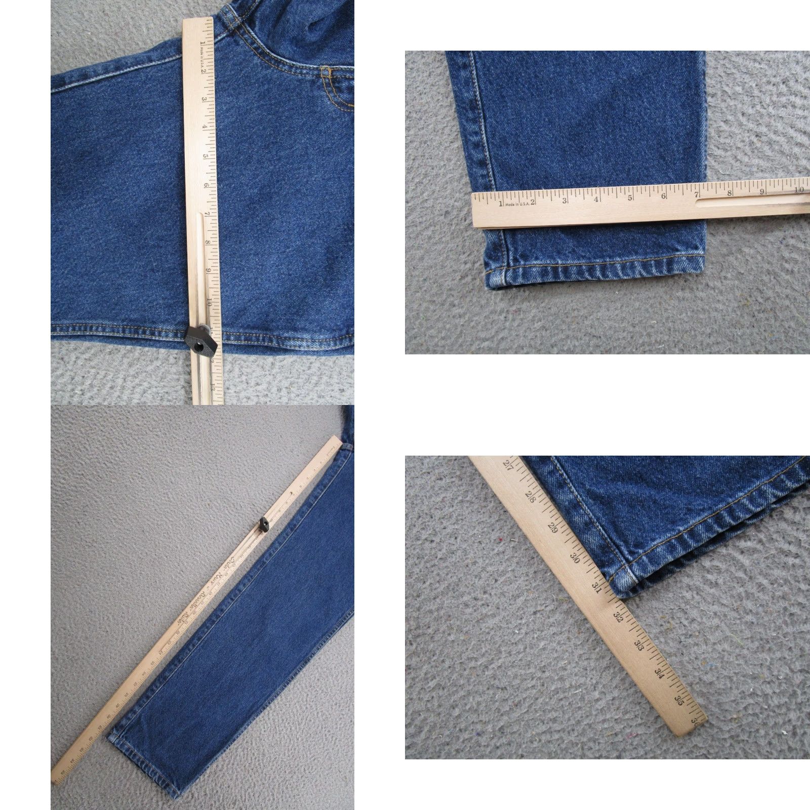 Denime Cinch Denim Jeans 31x32 Blue Regular Fit 5-Pocket Western Cowboy Workwear Mens Jeans Size US 31 - 8 Thumbnail