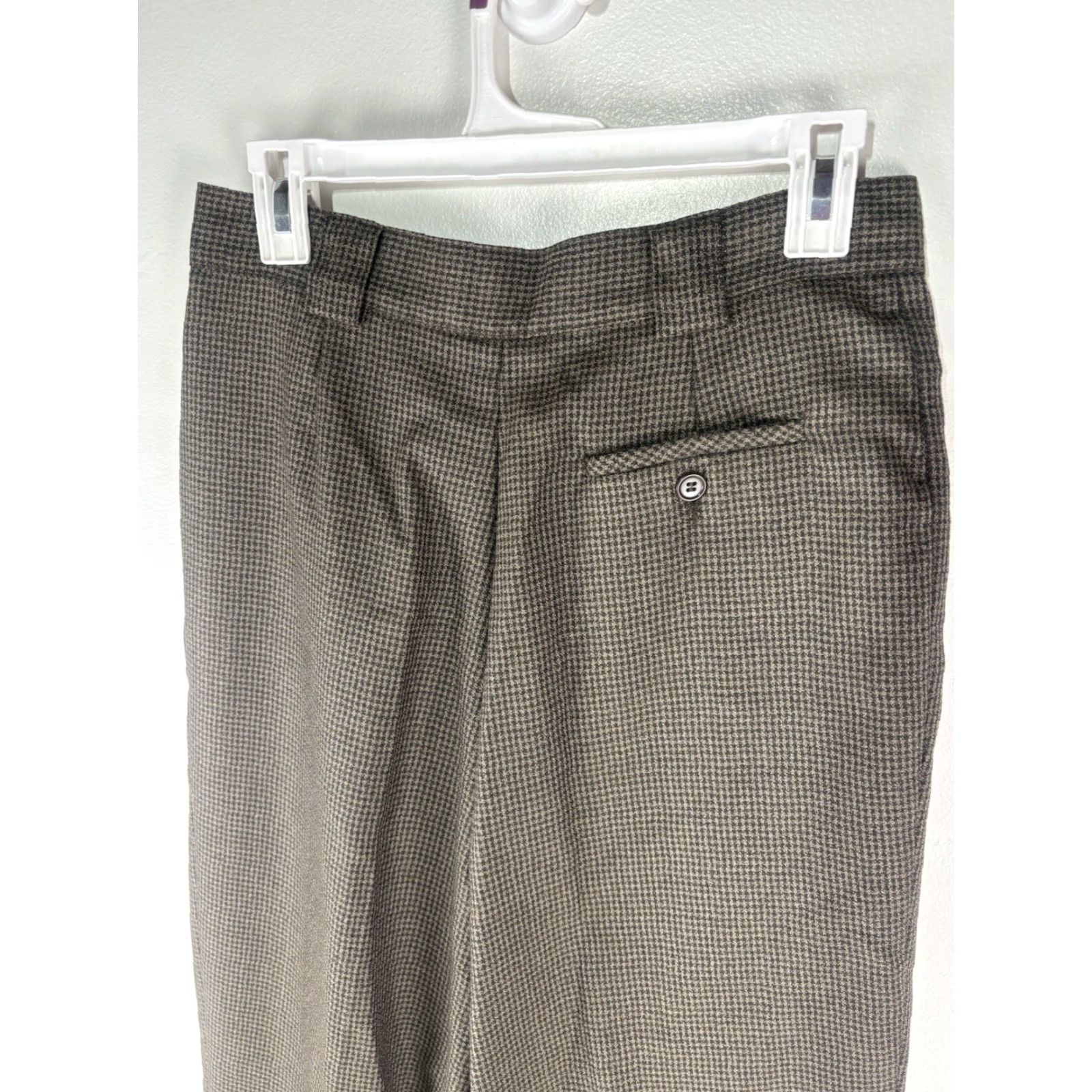 Vintage VTG Giorgio Sant Angelo Wool Pleated Hi-Rise Dress Pants Womens Size 12 Size 34" / US 12 / IT 48 - 6 Thumbnail