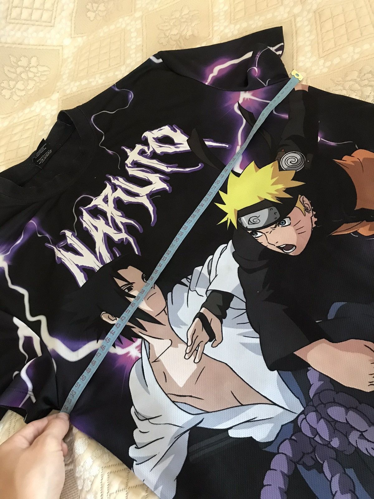 Anime × Japanese Brand 🔥 Vintage Naruto Shippuden Sasuke Print Anime Japan Y2K Rare Size US M / EU 48-50 / 2 - 6 Thumbnail