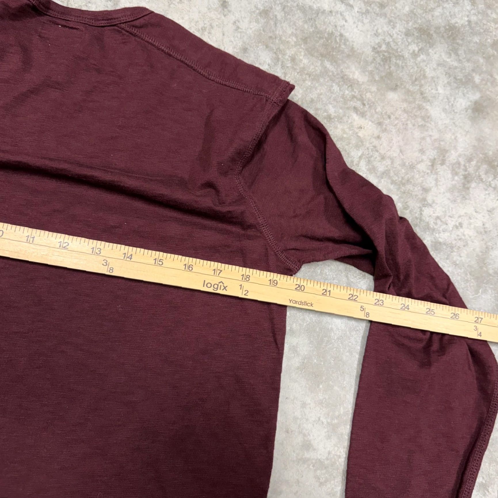 J.Crew VINTAGE J.Crew Shirt Mens M Red Long Sleeve Solid Crewneck Casual Tee Fall Winter Mens Size US M / EU 48-50 / 2 - 4 Thumbnail