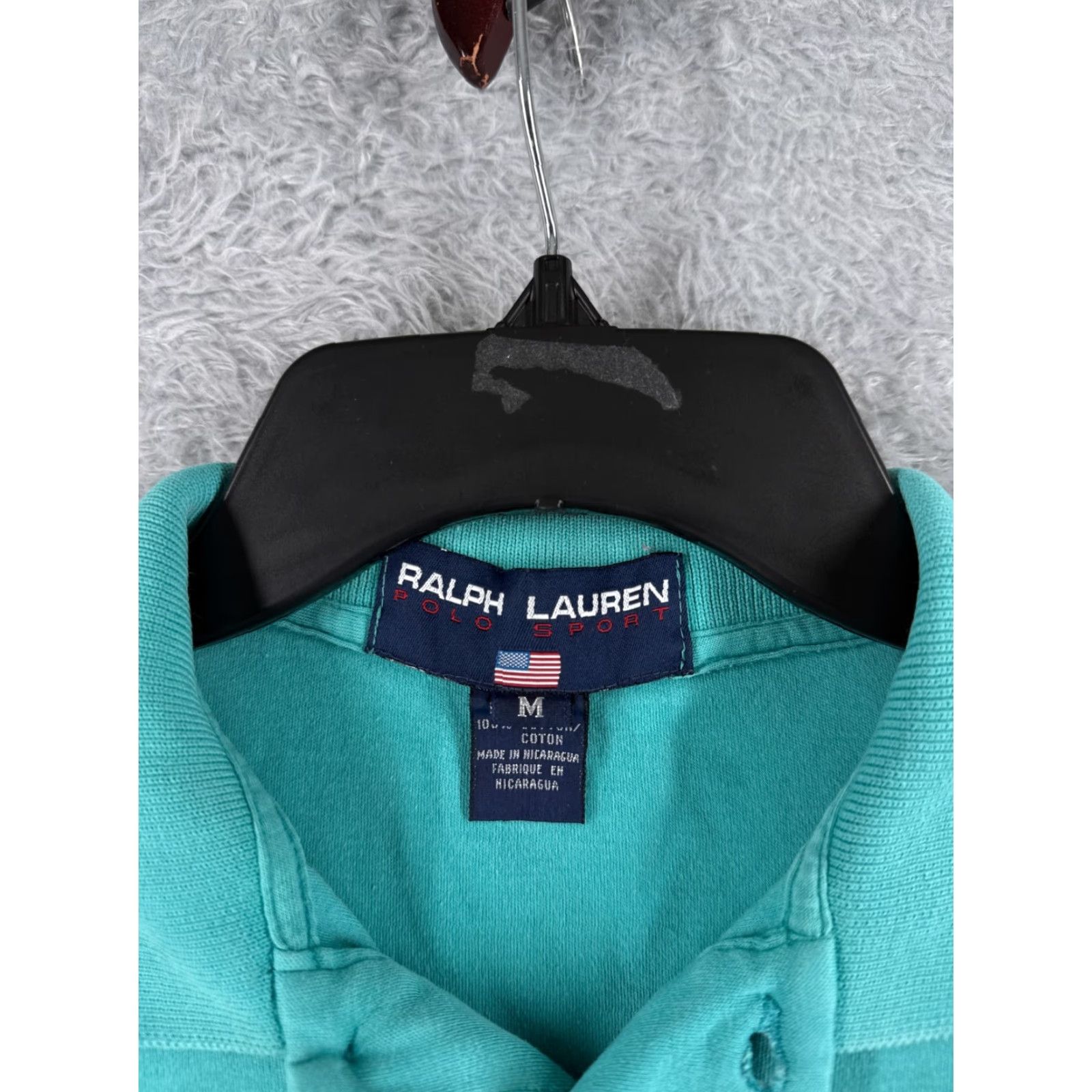 Ralph Lauren VINTAGE Ralph Lauren Polo Shirt Adult Medium Blue 100% Cotton Jersey Pony Size US M / EU 48-50 / 2 - 7 Thumbnail