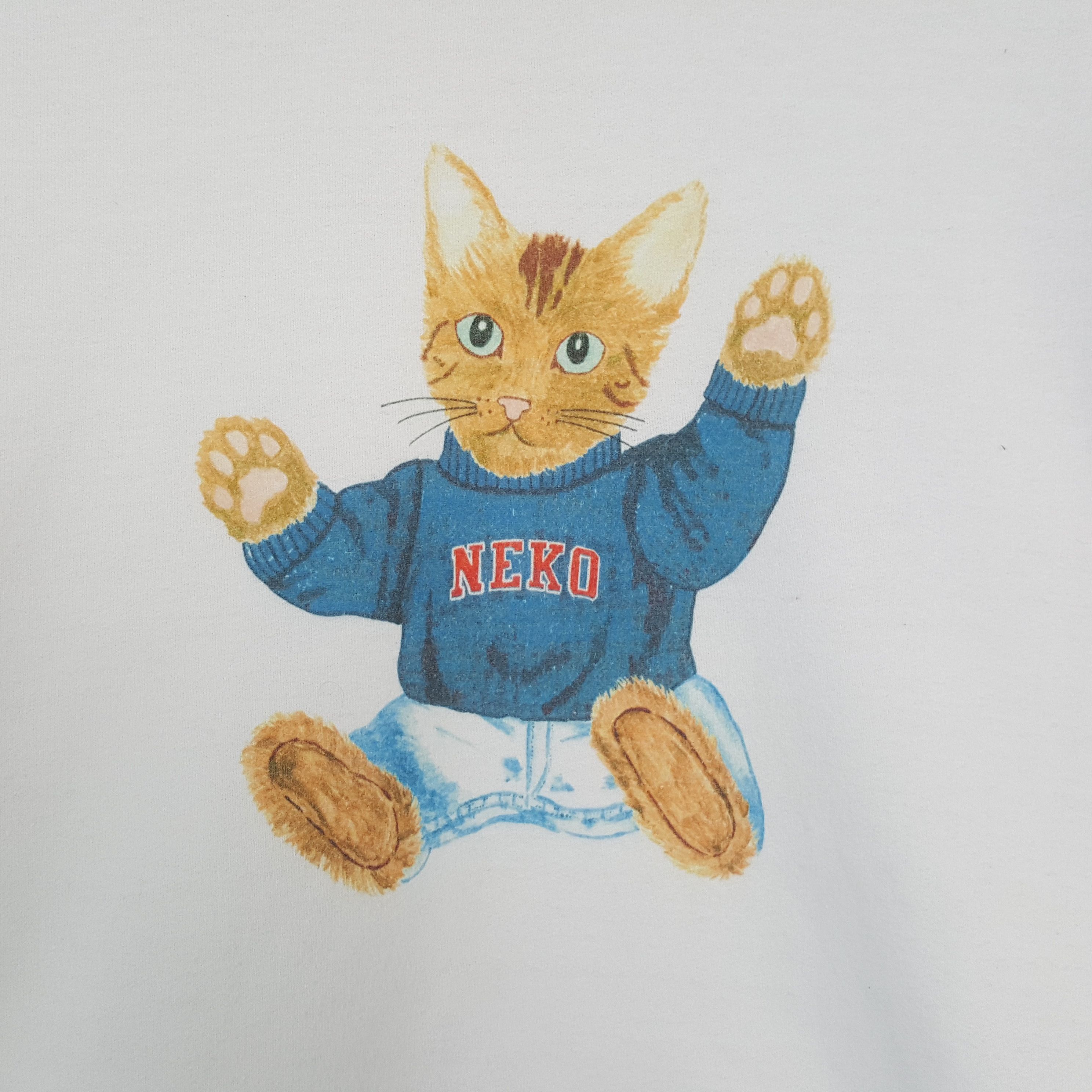 Vintage BEAMS NEKO CAT Streetwear Style Sweatshirt C287N31 Size US S / EU 44-46 / 1 - 2 Thumbnail