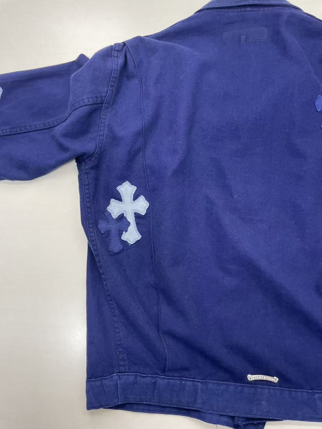 Chrome Hearts Chrome Hearts Cross Patch Bleu de Travail French Work Jacket Size US M / EU 48-50 / 2 - 10 Thumbnail