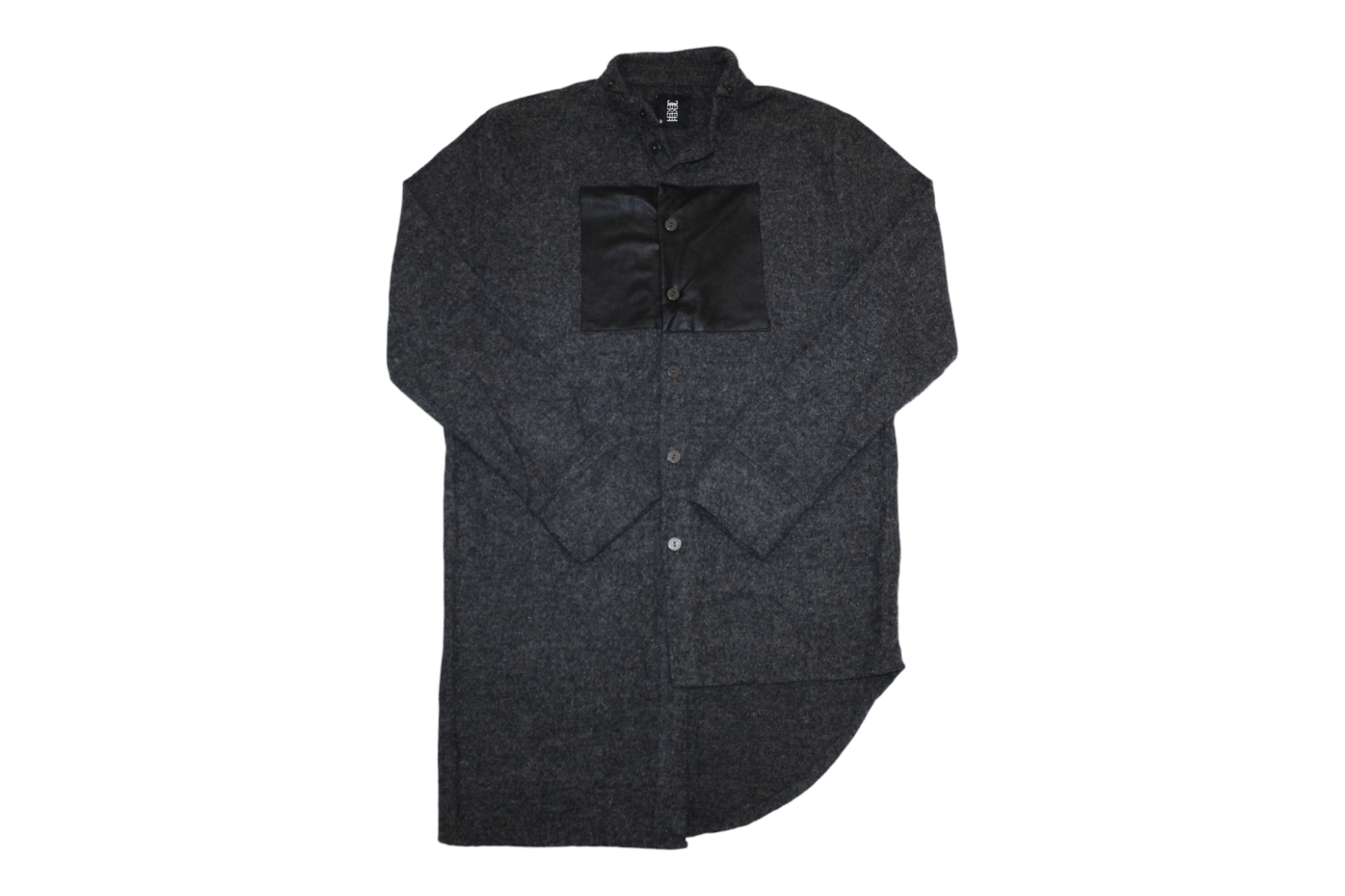 Japanese Brand 💥JEKERxJEKER Zurich Asymmetric hybrid Wool overshirt Size US M / EU 48-50 / 2 - 10 Thumbnail