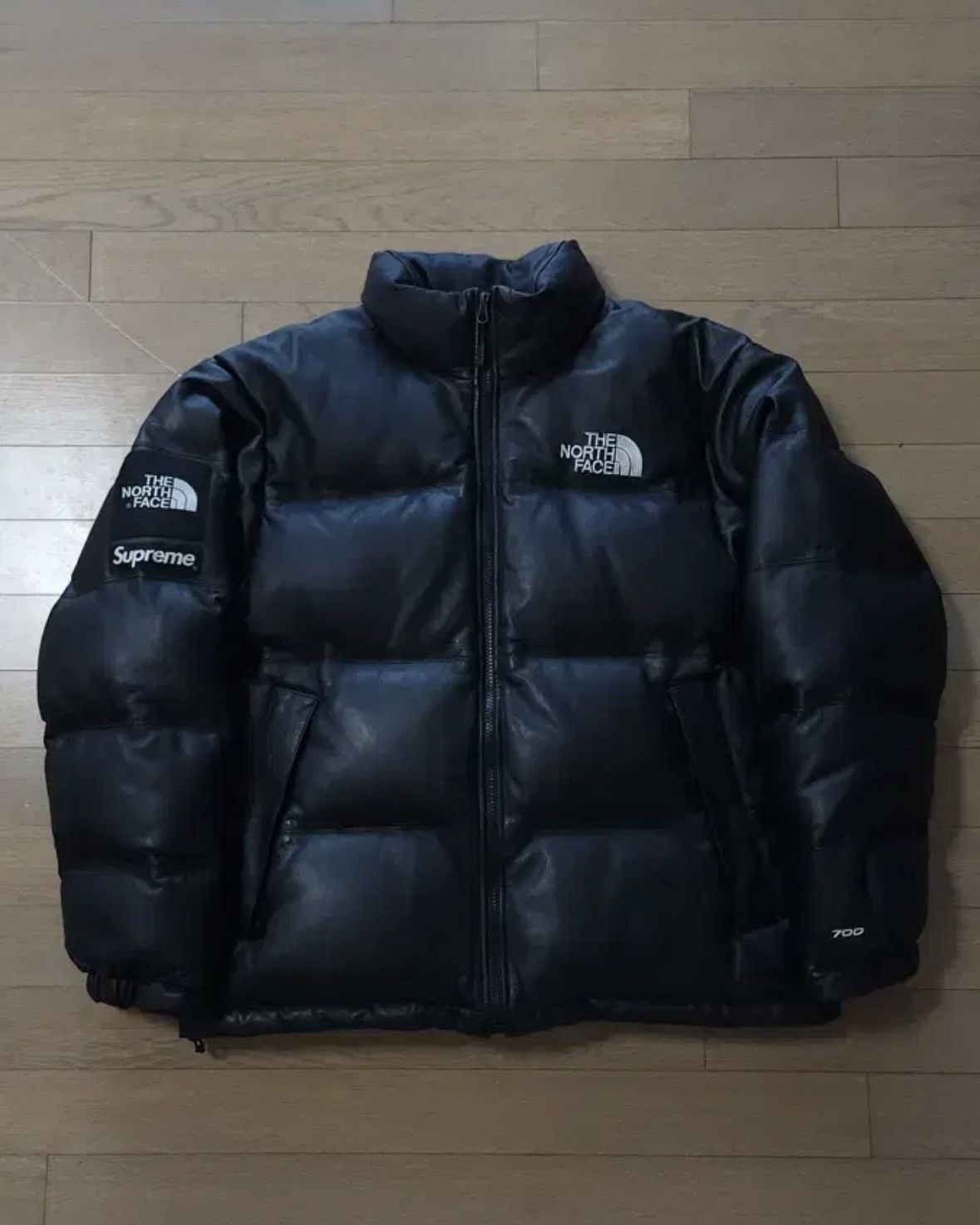 Supreme Supreme x The North Face Leather Nuptse Down Jacket | Grailed