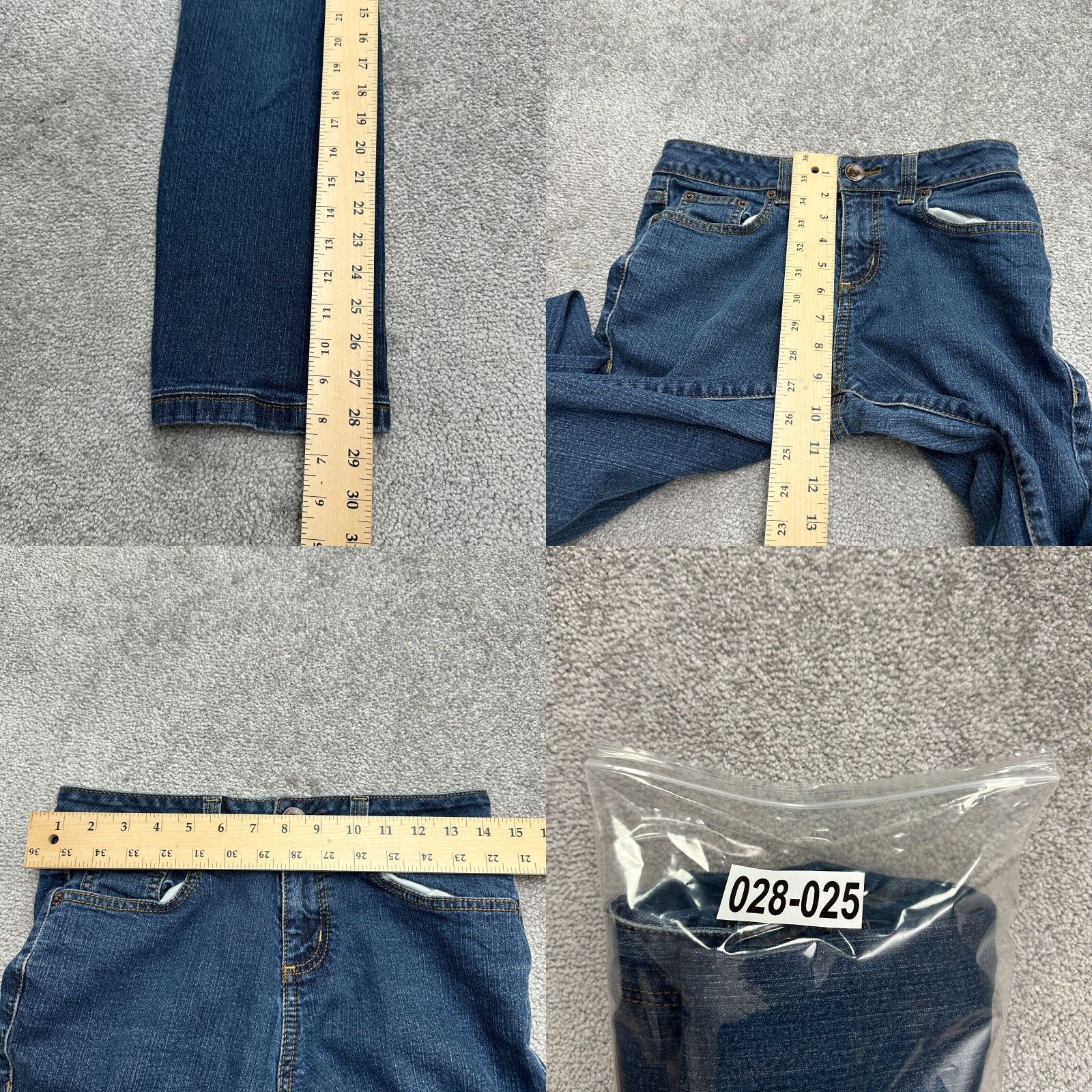 DKNY DKNY Jeans Women Straight Leg Denim Jeans 6 Mid Rise 28x28.5 Blue Dark Wash 5-Pocket Women's Size 28" / US 6 / IT 42 - 8 Thumbnail
