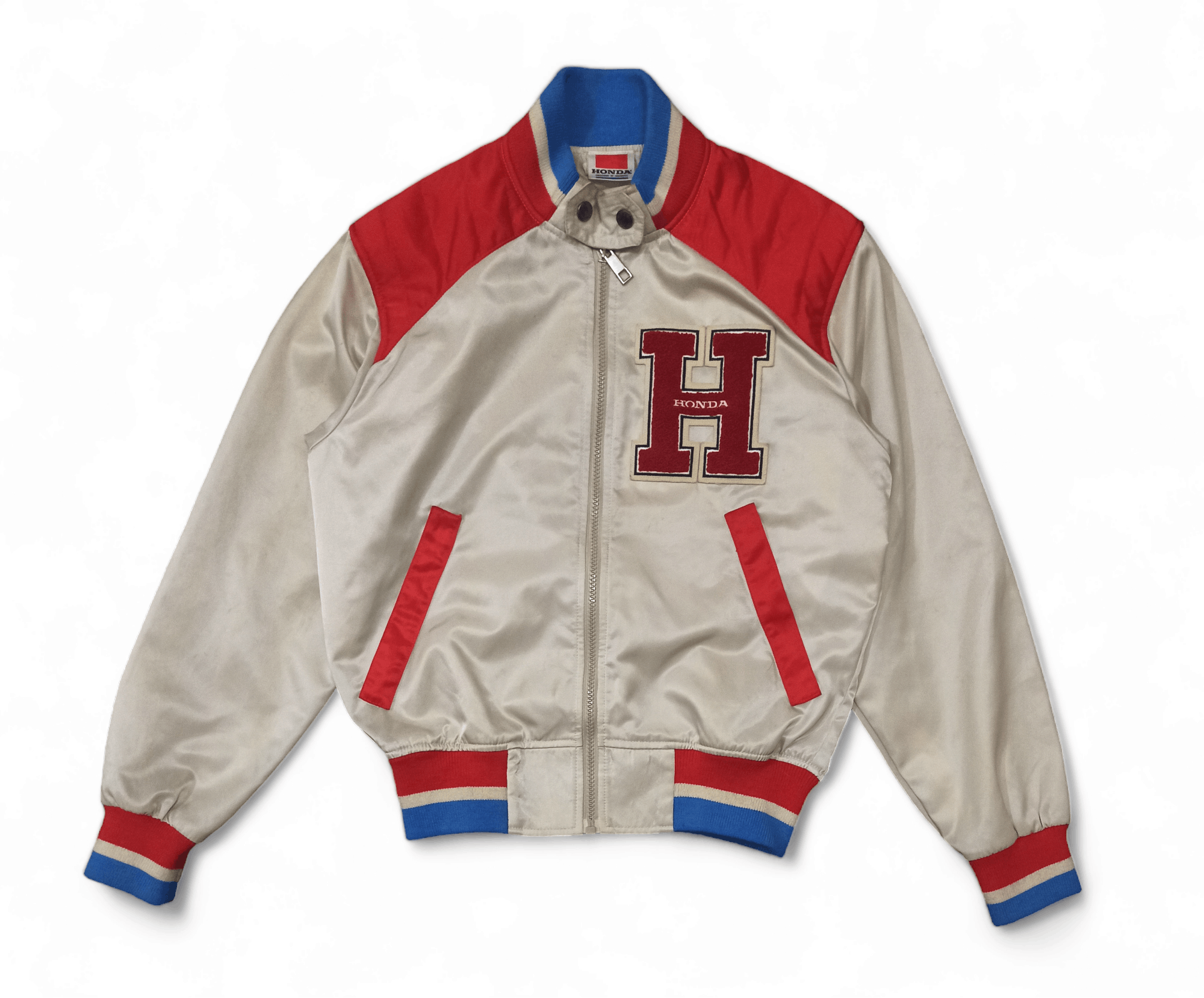 image of Vintage 80's Honda Old Retro Classic Racing Jacket, Men's (Size Small)