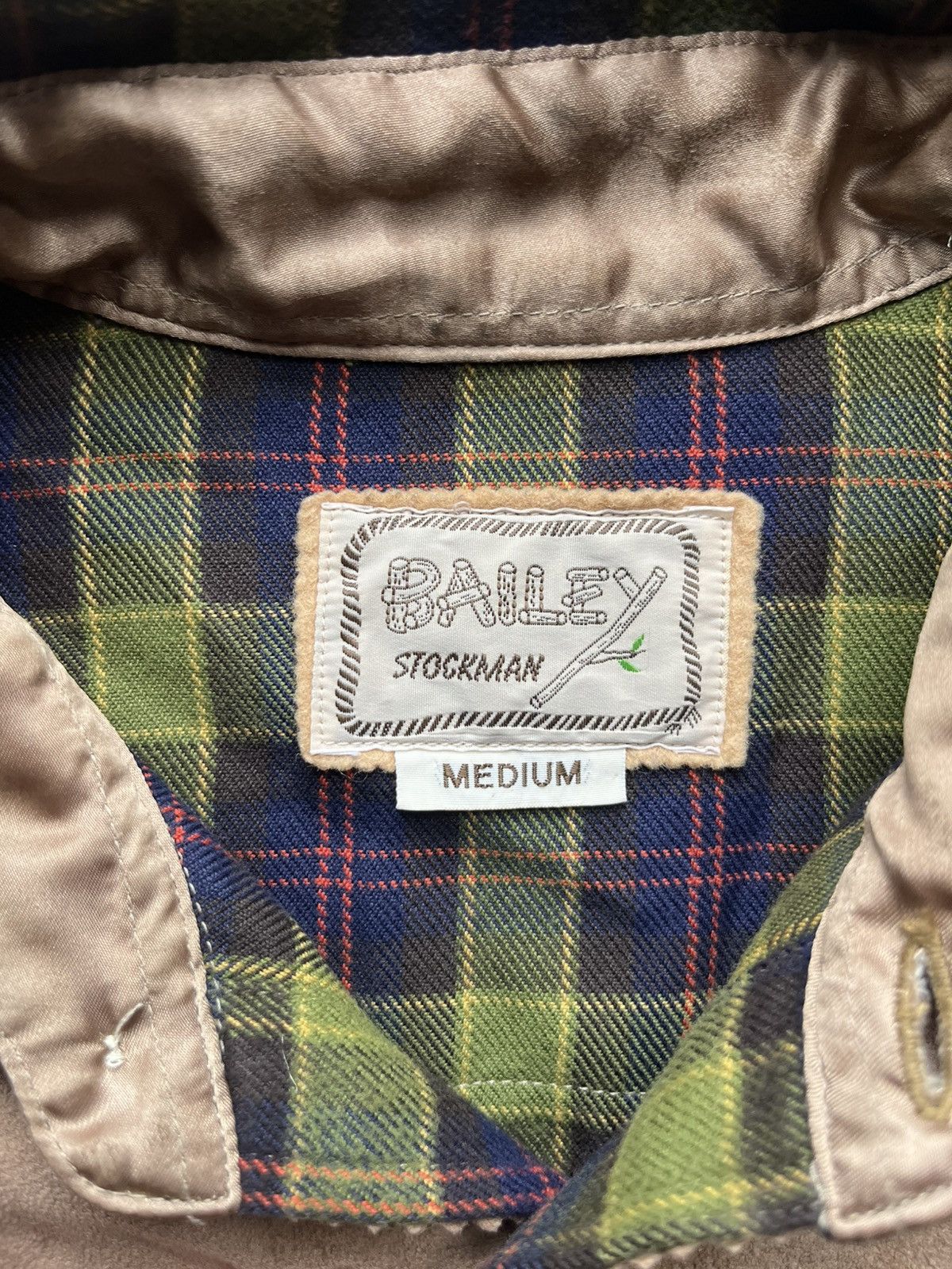 Japanese Brand Bailey green and blue plaid western shirt Size US L / EU 52-54 / 3 - 4 Thumbnail