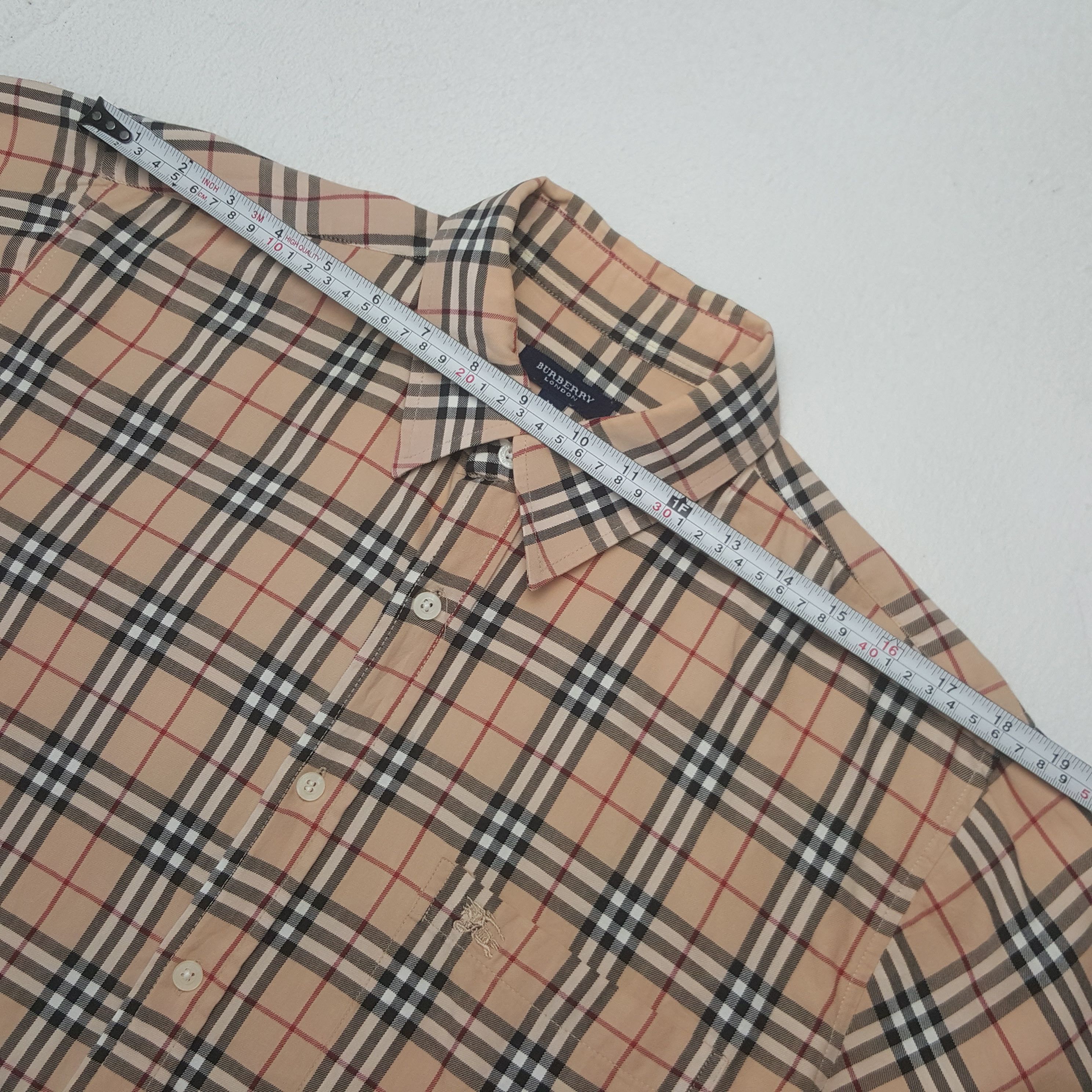 Burberry × Vintage Vintage Burberry London Nova Check Button Up Shirt Size US M / EU 48-50 / 2 - 5 Thumbnail