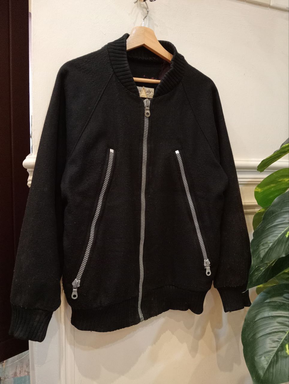Monitaly VINTAGE MONITALY ZIPPER WOOL BLEND JACKET SIZE L Size US L / EU 52-54 / 3 - 5 Thumbnail