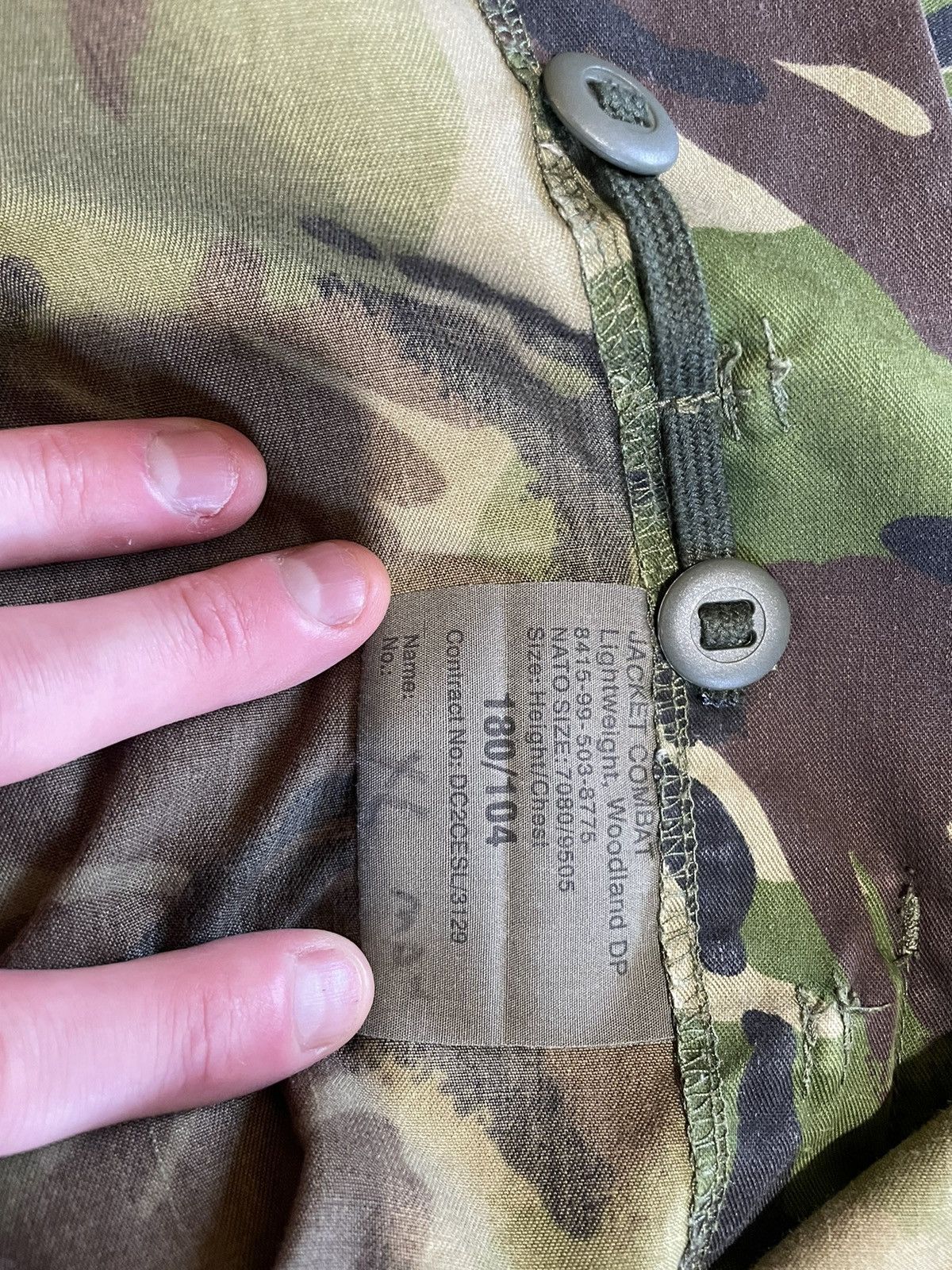 Vintage Camo Combat Button-Up Shirt Size US L / EU 52-54 / 3 - 12 Thumbnail