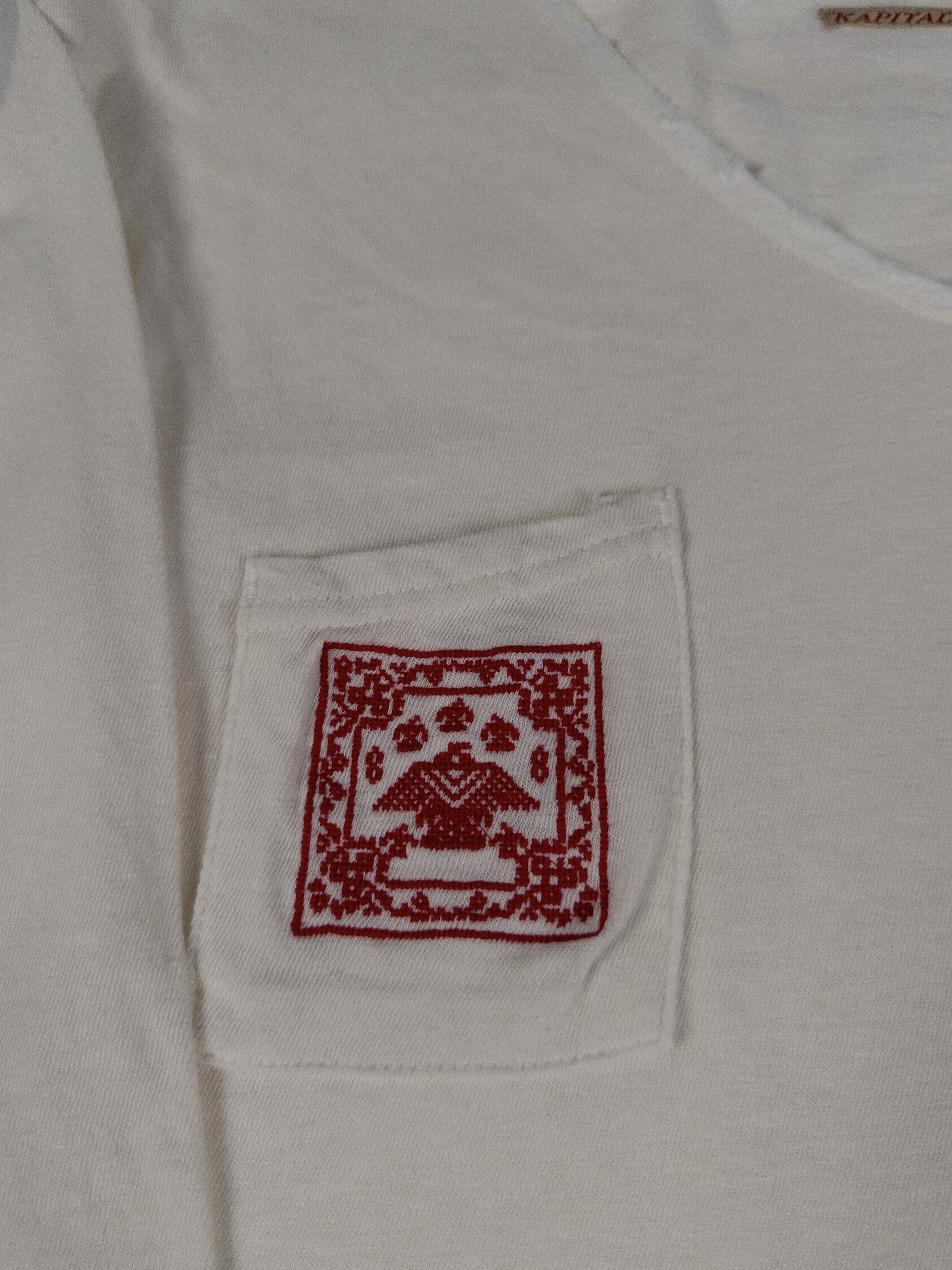 Kapital Rare Vintage Kapital White Embroidered Long Sleeve Tee Size US M / EU 48-50 / 2 - 6 Thumbnail