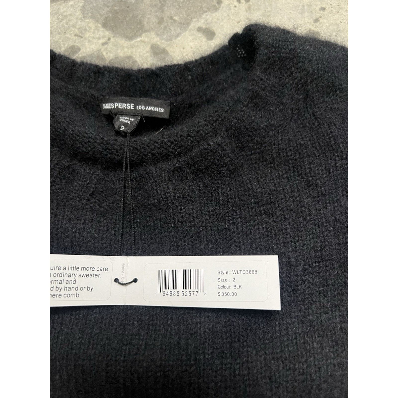 James Perse JAMES PERSE NWT $350 Black Cashmere Short Sleeve Sweater 2 Size XS / US 0-2 / IT 36-38 - 4 Thumbnail